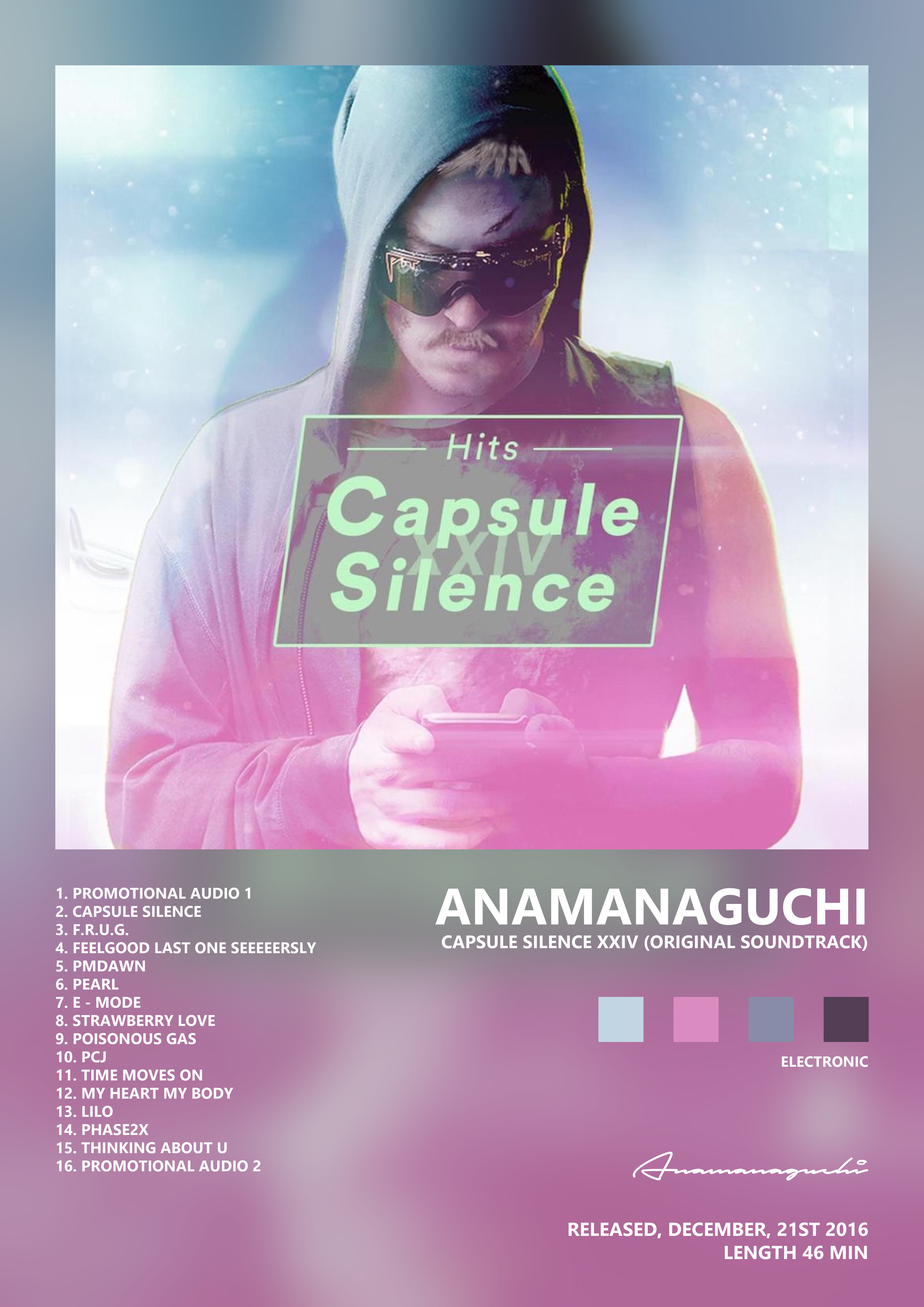 Music poster: Anamanaguchi - Capsule Silence XXIV Original Soundtrack