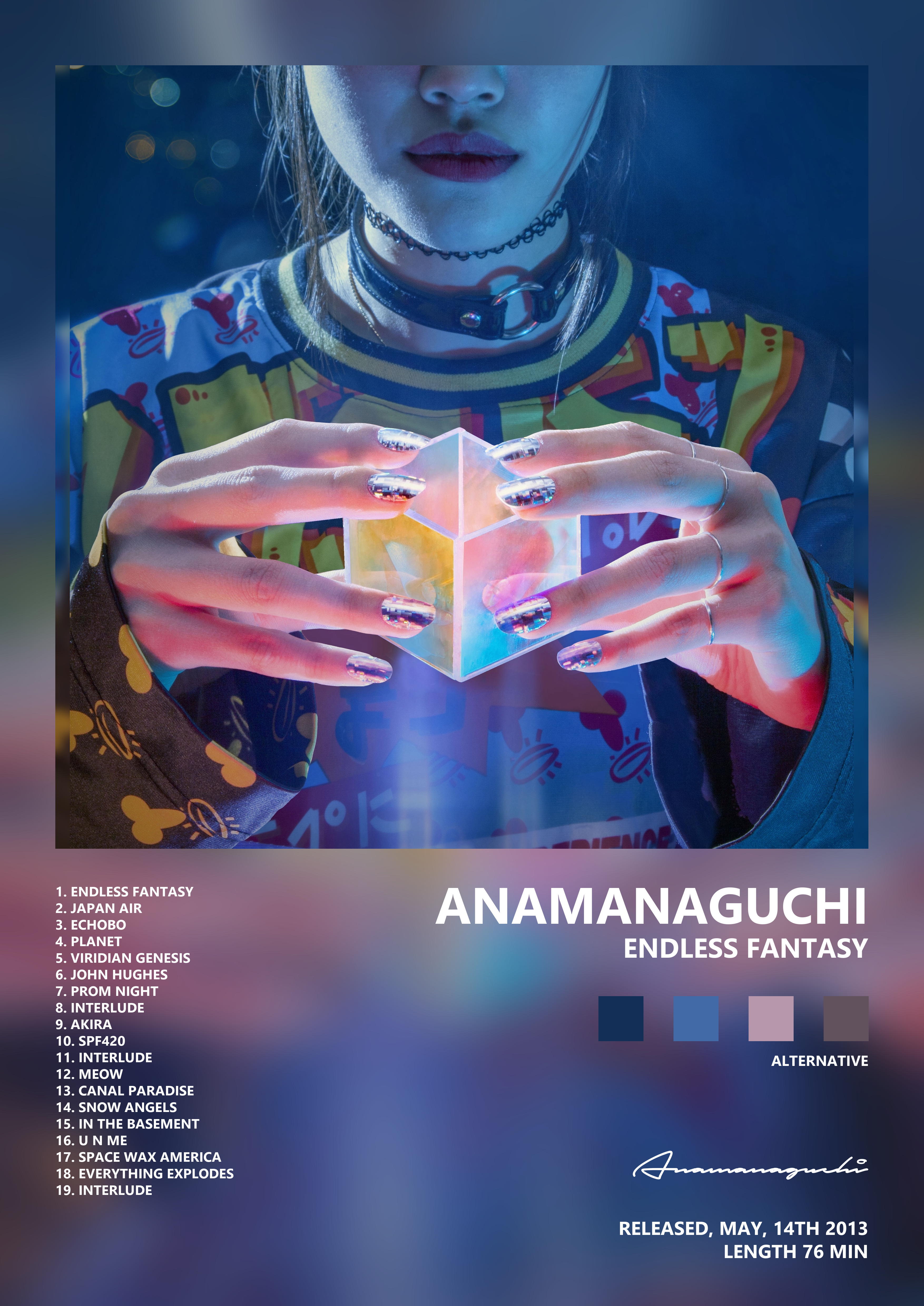 Music poster: Anamanaguchi - Endless Fantasy