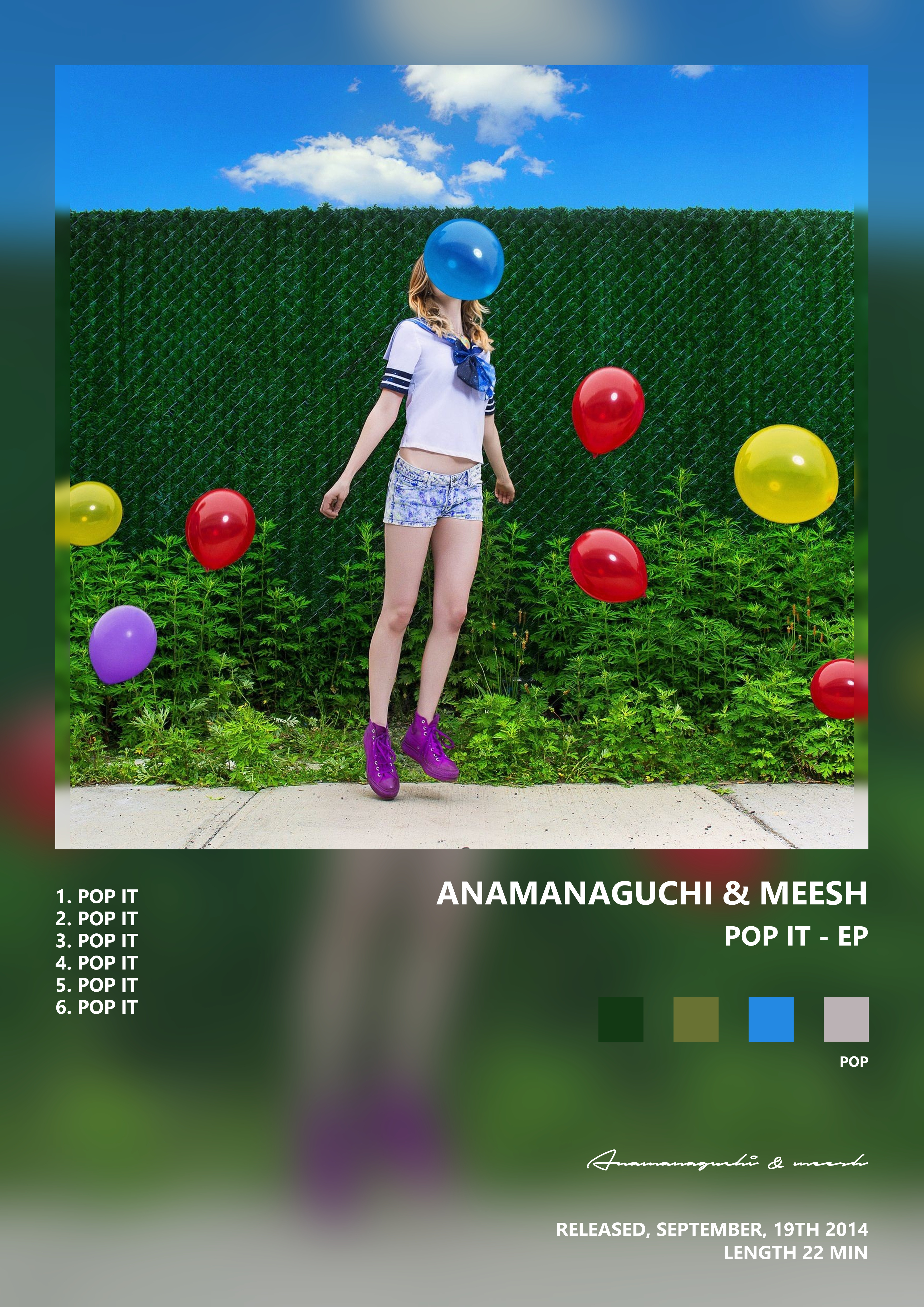 Music poster: Anamanaguchi meesh - Pop It - EP