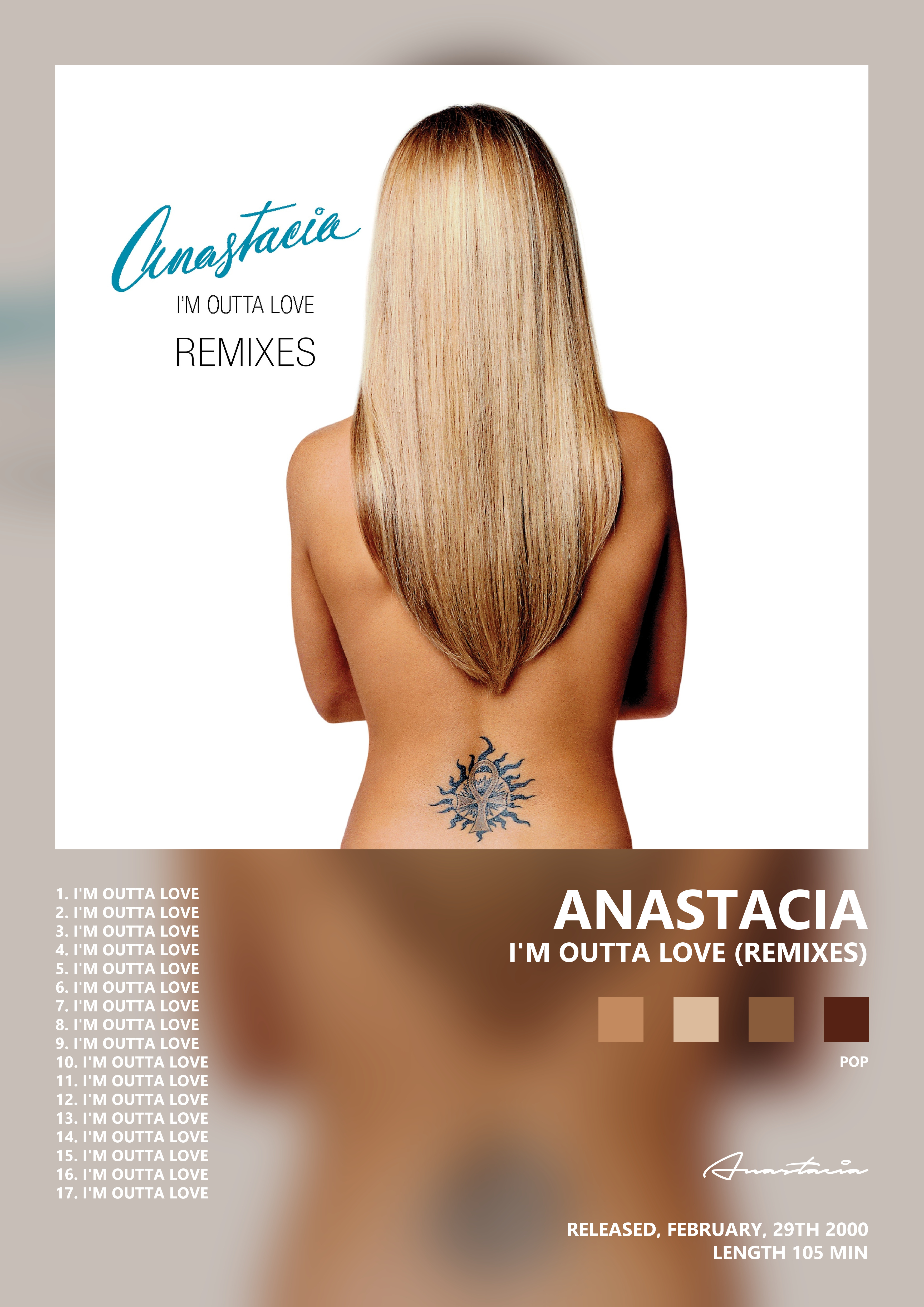 Music poster: Anastacia - Im Outta Love Remixes