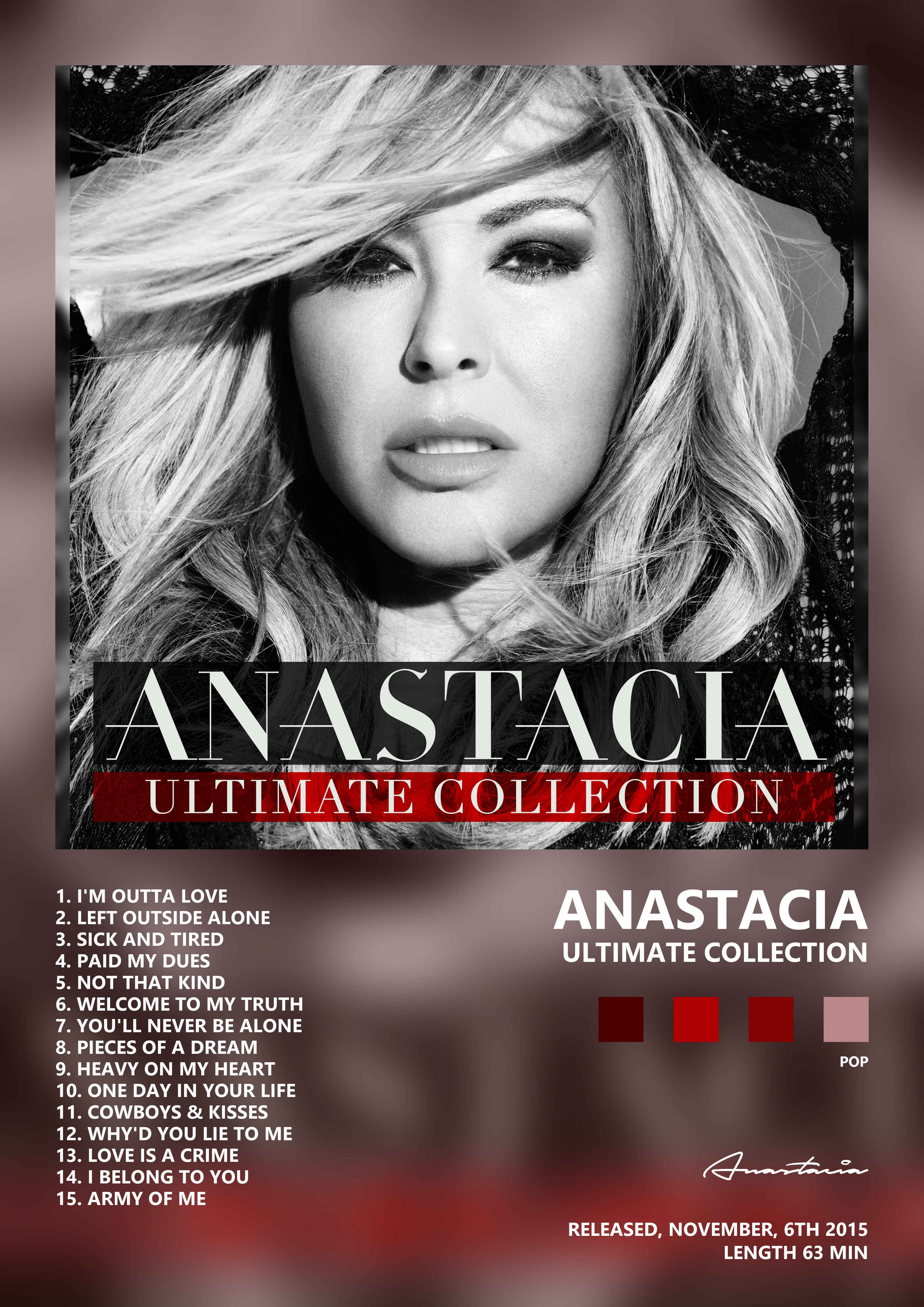 Music poster: Anastacia - Ultimate Collection