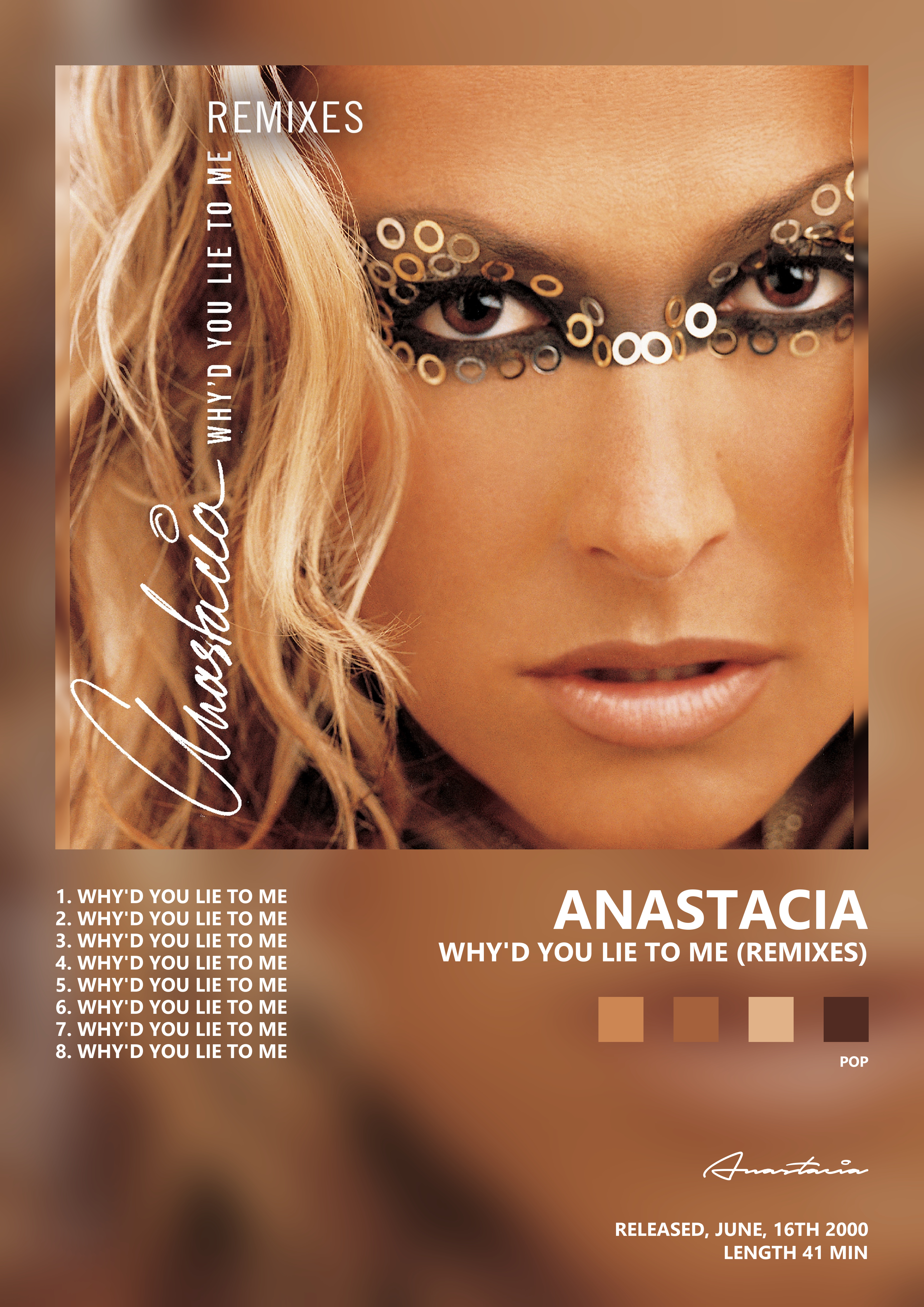 Music poster: Anastacia - Whyd You Lie to Me Remixes