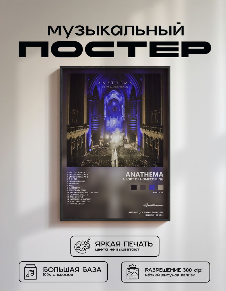 Music poster: Anathema - A Sort of Homecoming
