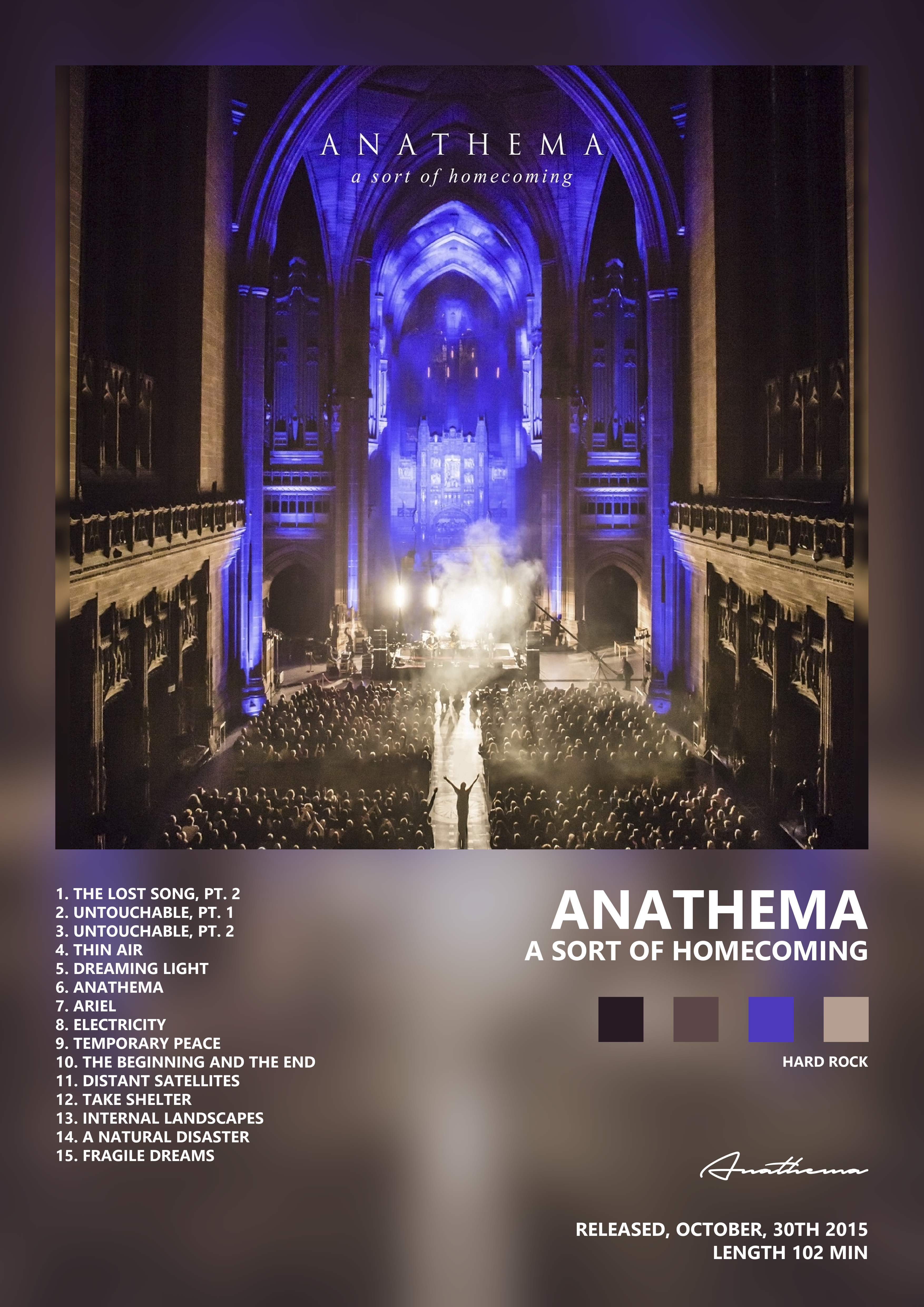 Music poster: Anathema - A Sort of Homecoming