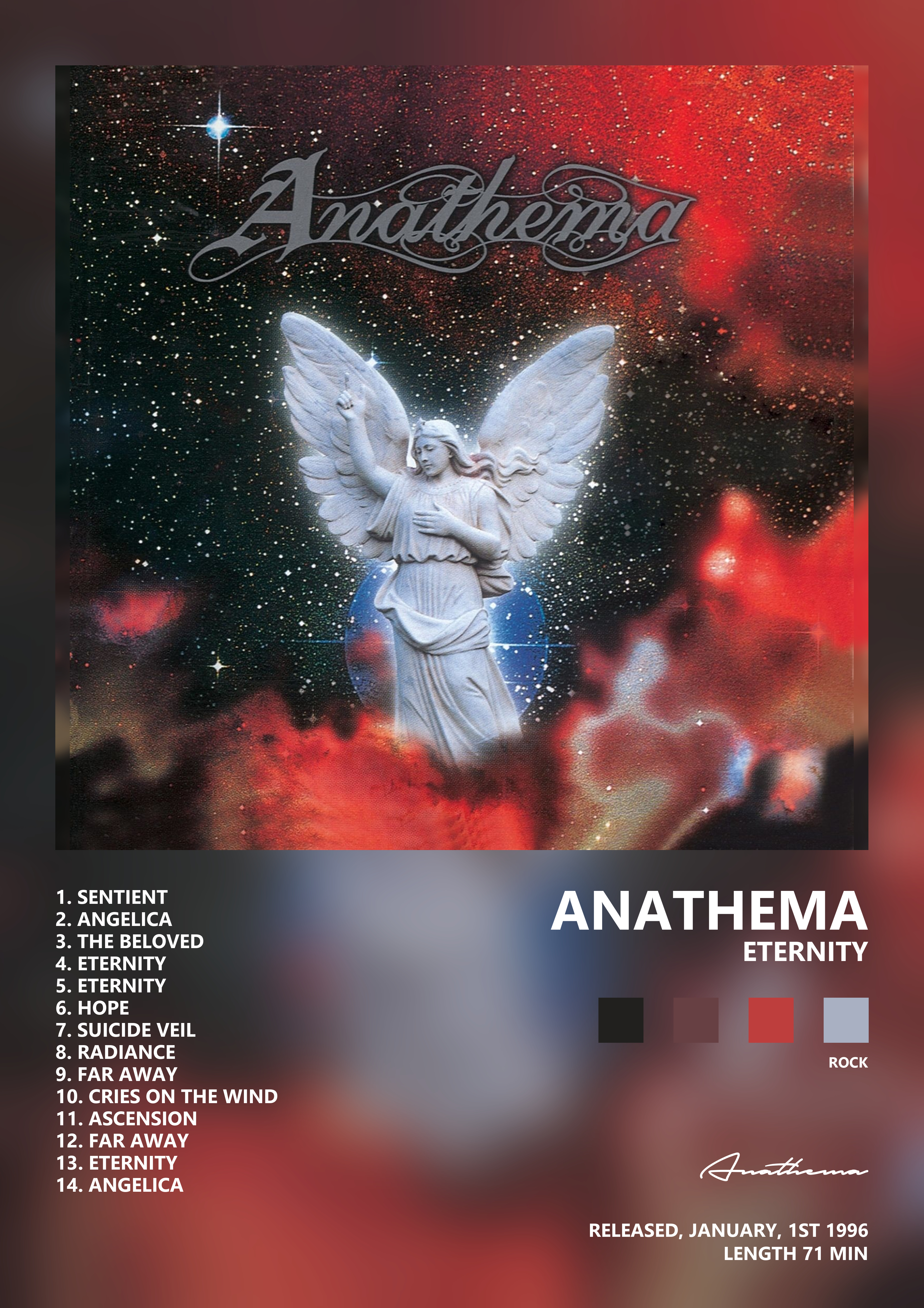 Music poster: Anathema - Eternity