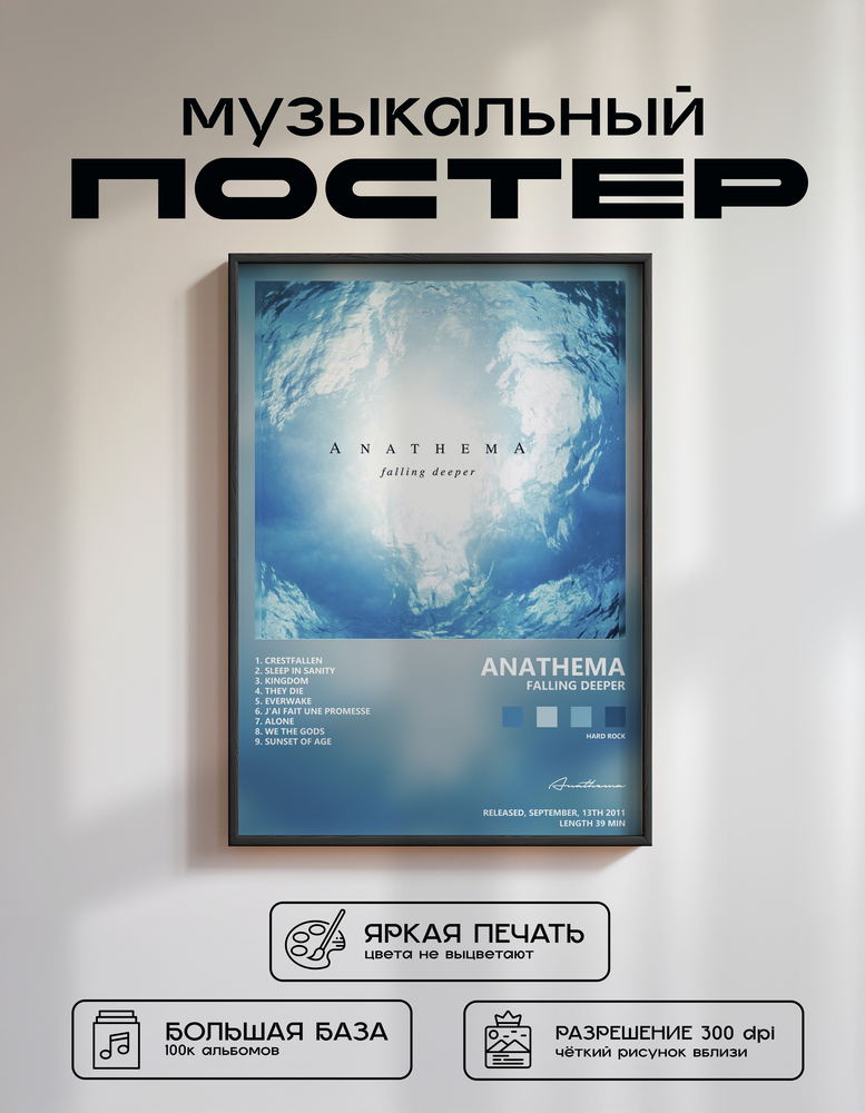 Music poster: Anathema - Falling Deeper