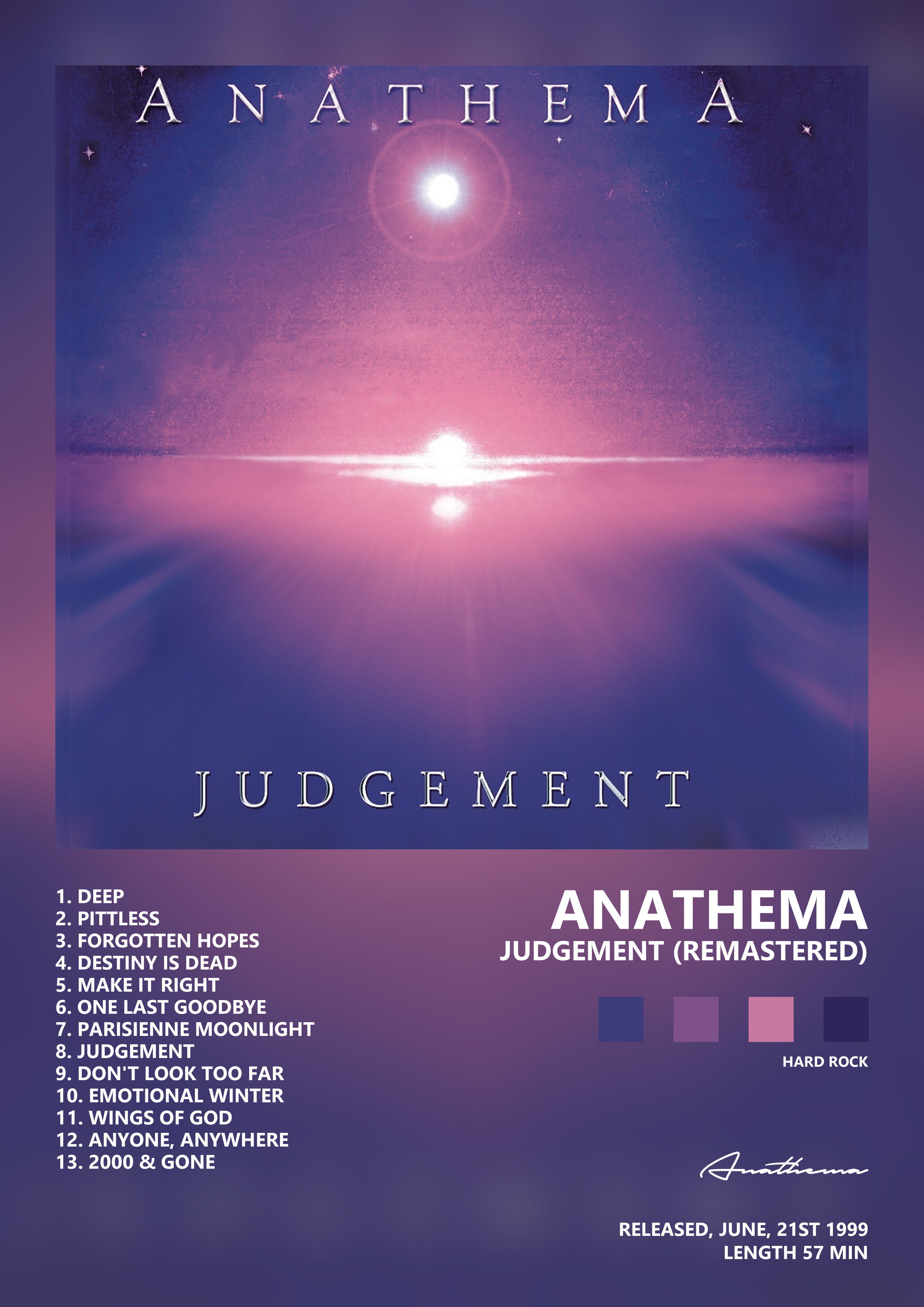 Music poster: Anathema - Judgement Remastered
