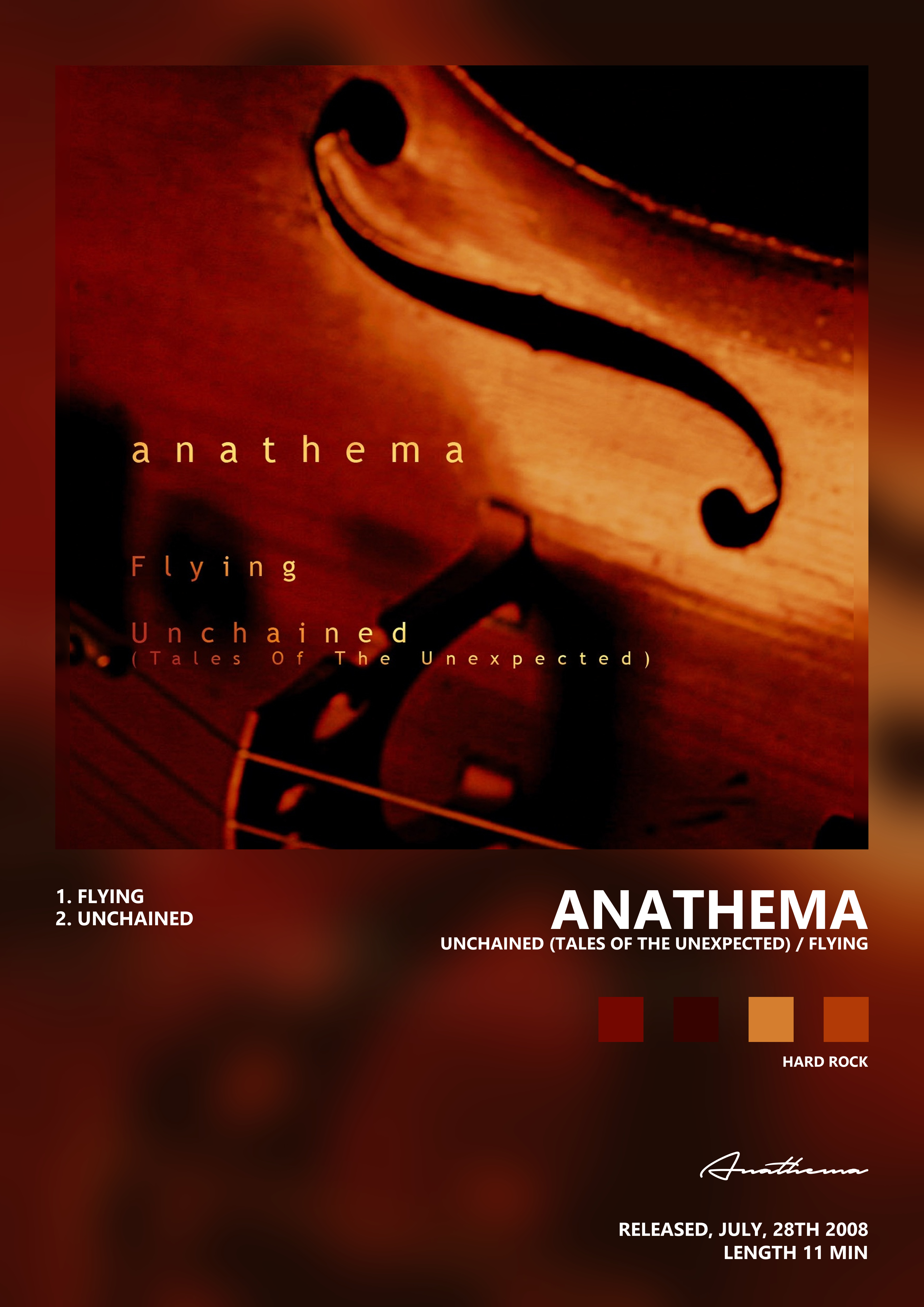 Music poster: Anathema - Unchained Tales of the Unexpected Flying