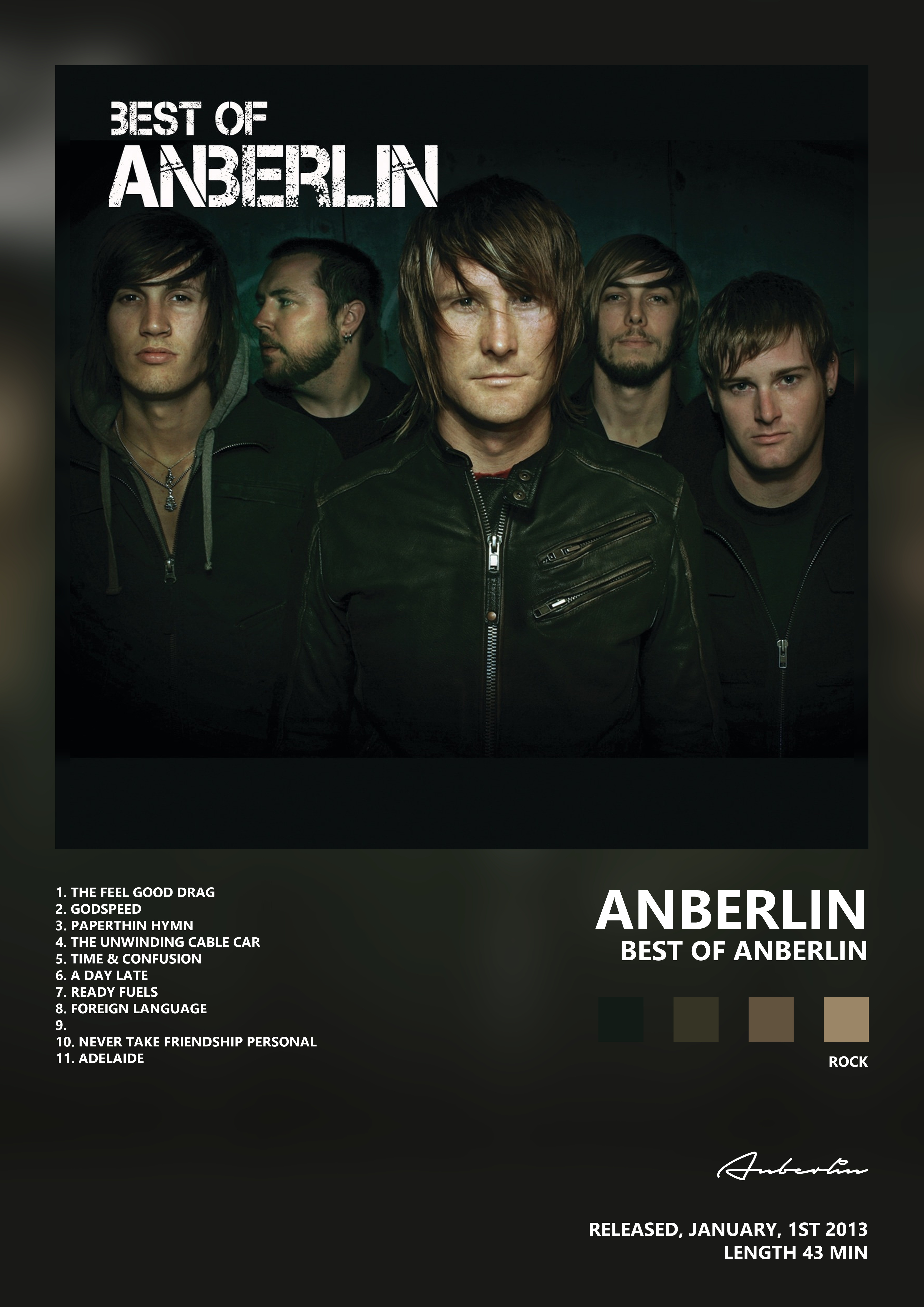 Music poster: Anberlin - Best of Anberlin