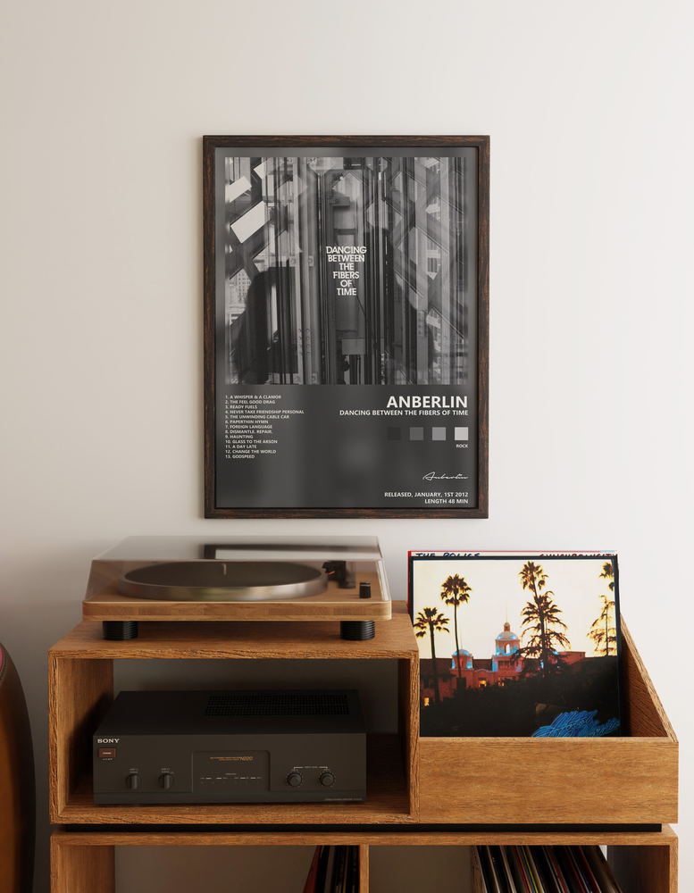 Music poster: Anberlin - Dancing Between the Fibers of Time