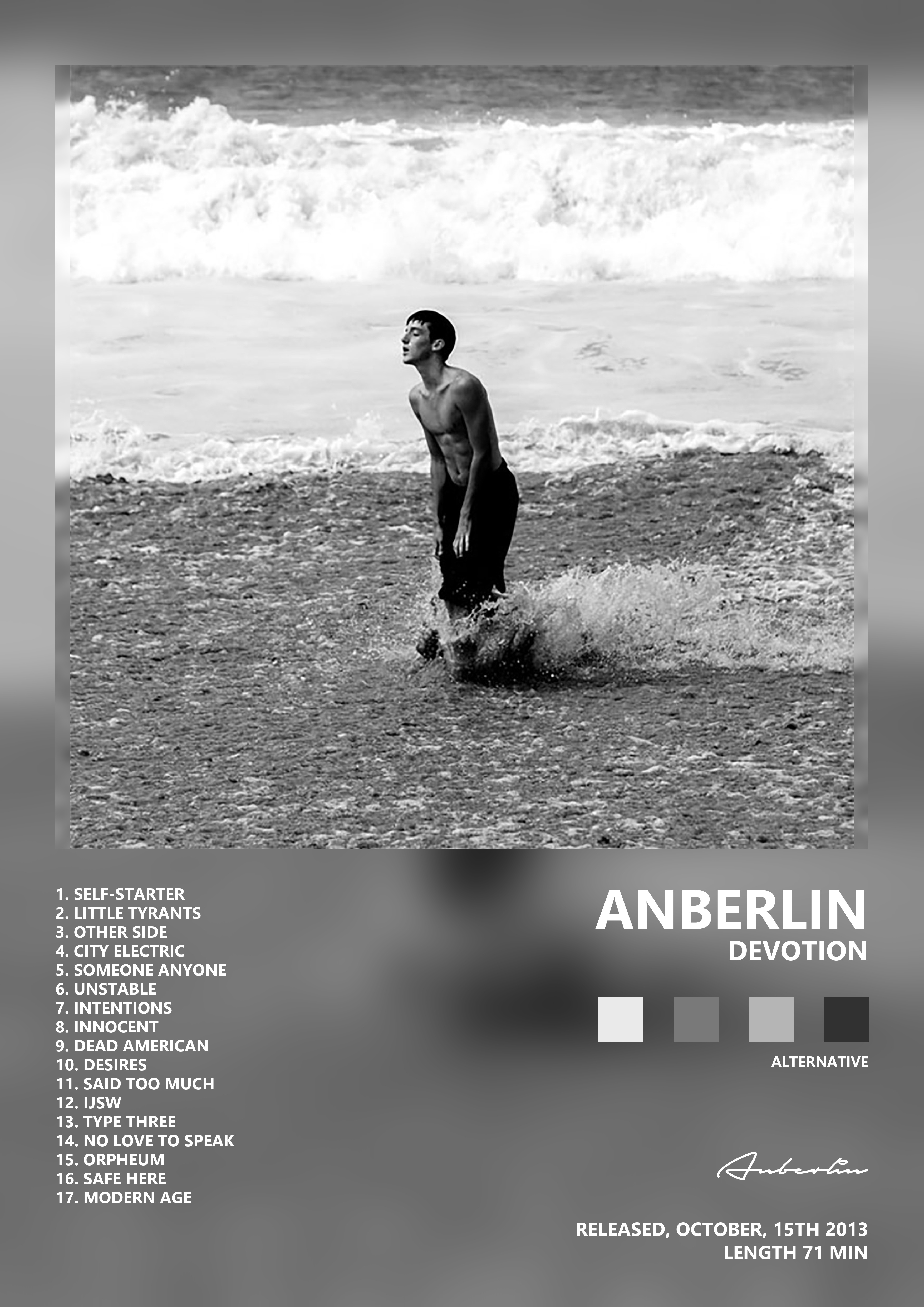 Music poster: Anberlin - Devotion