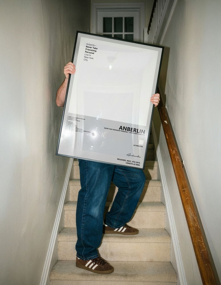 Music poster: Anberlin - Never Take Friendship Personal - Live in New York City