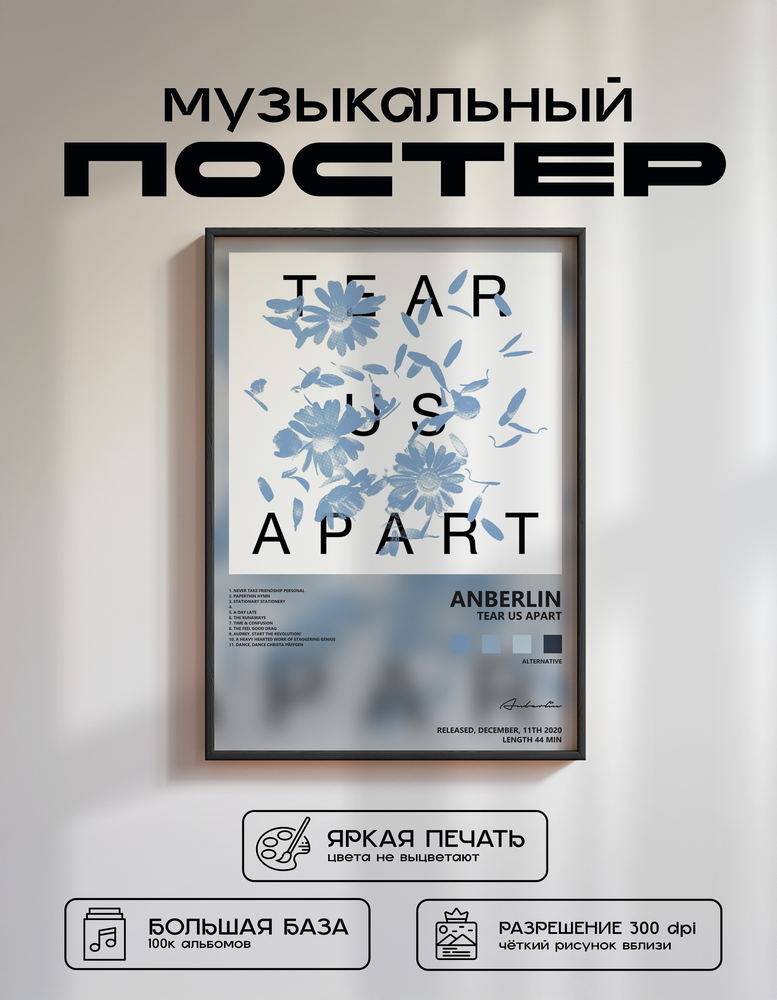 Music poster: Anberlin - Tear Us Apart