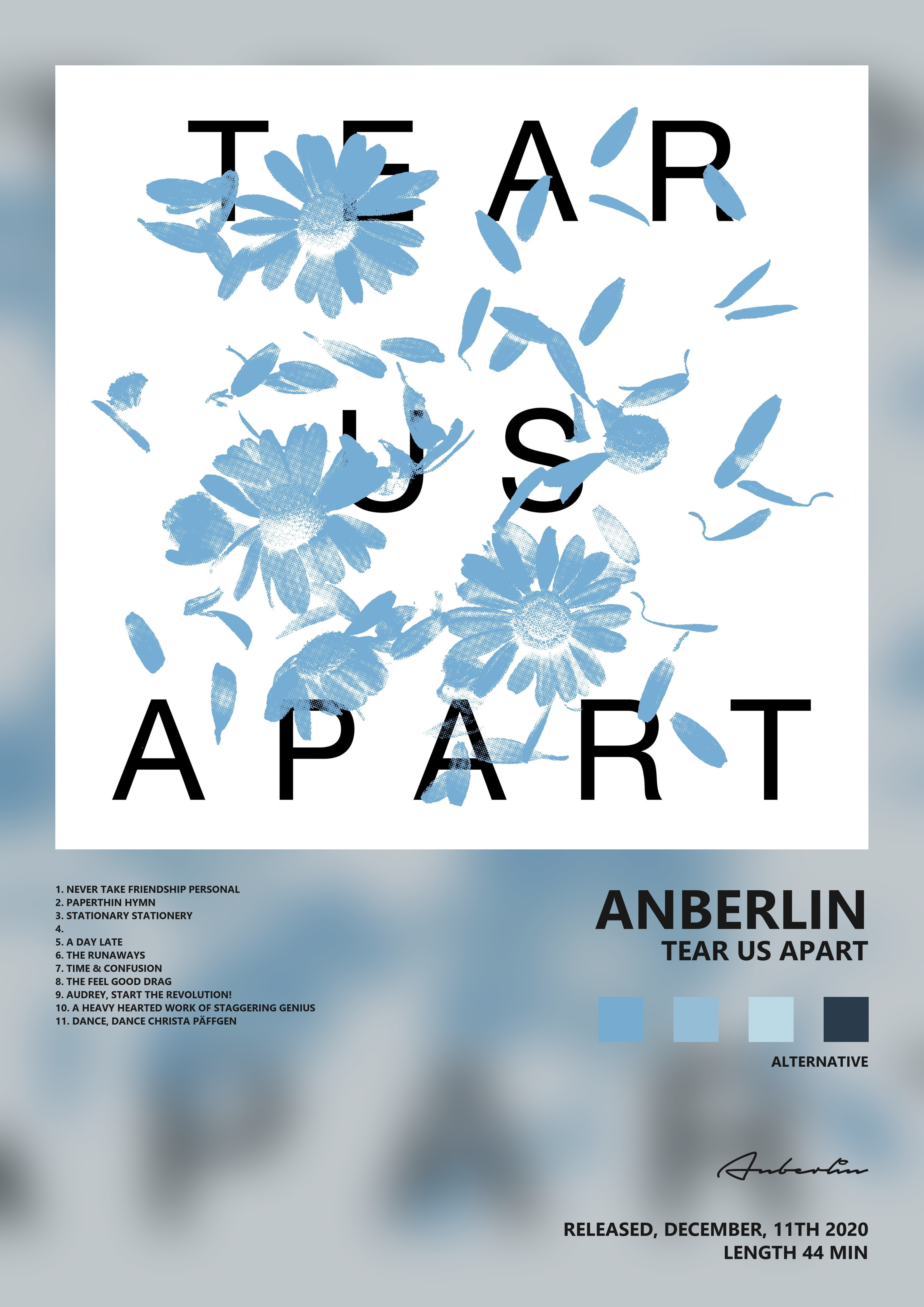 Music poster: Anberlin - Tear Us Apart