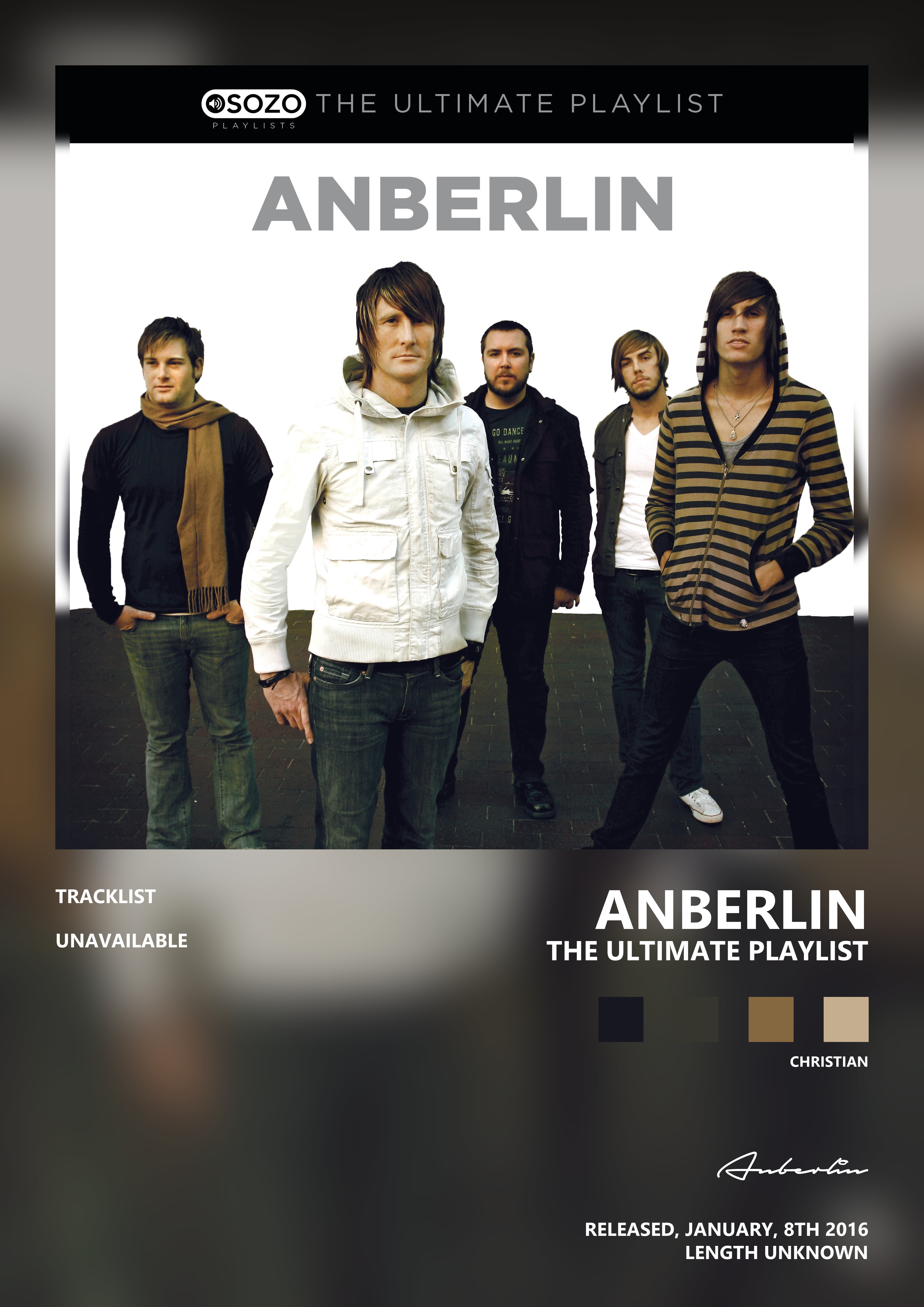 Music poster: Anberlin - The Ultimate Playlist