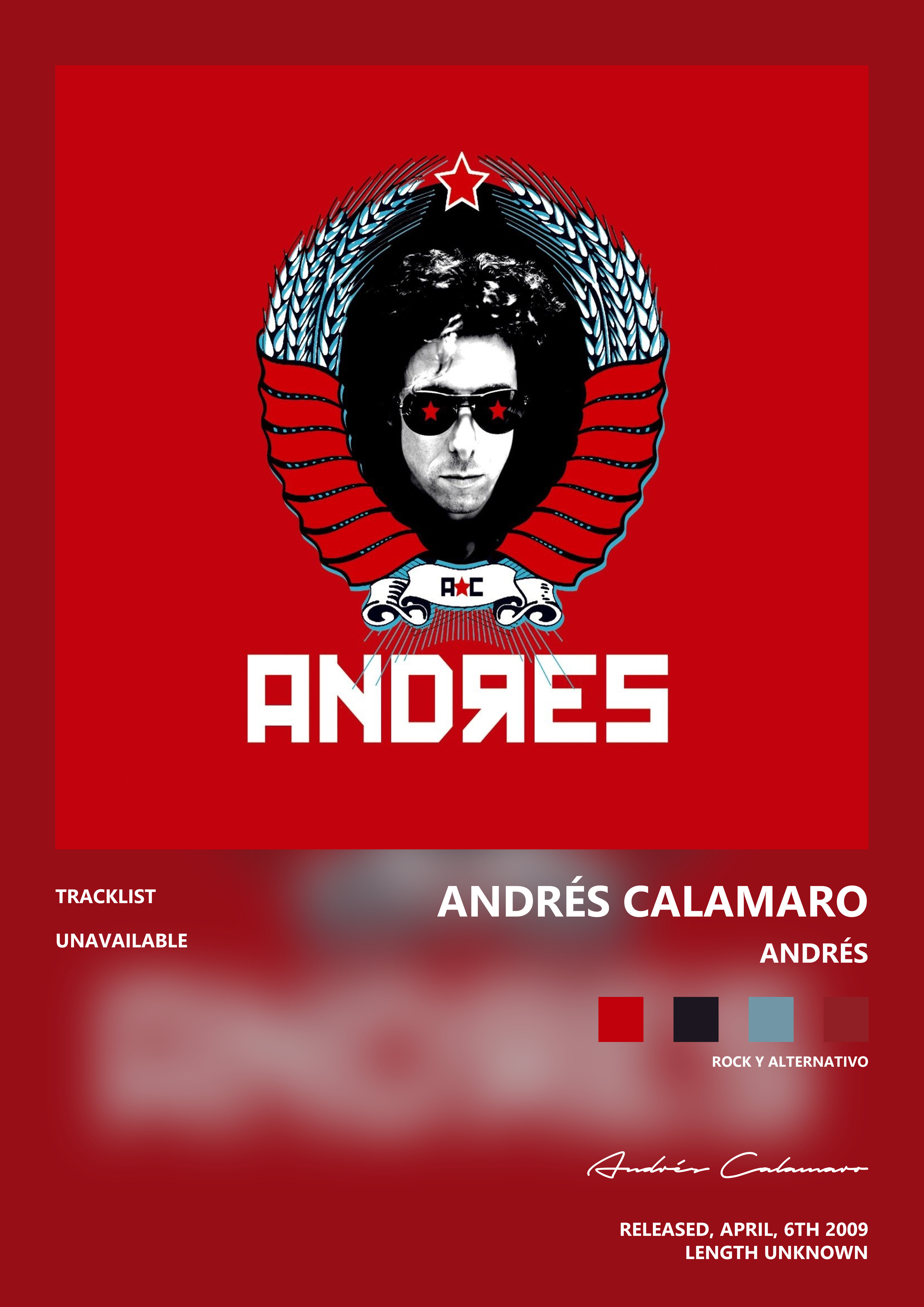 Music poster: Andrés Calamaro - Andrés