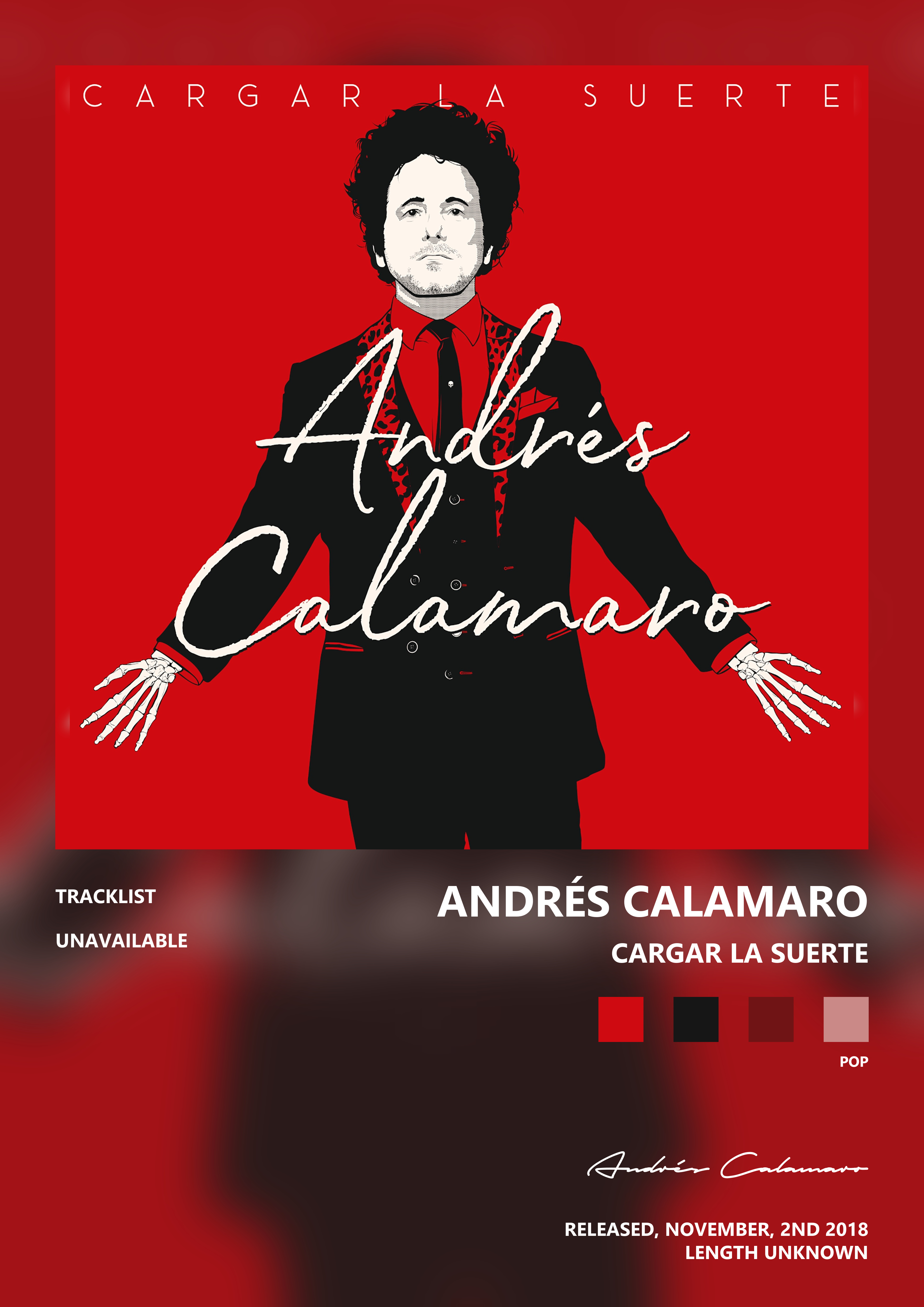 Music poster: Andrés Calamaro - Cargar La Suerte