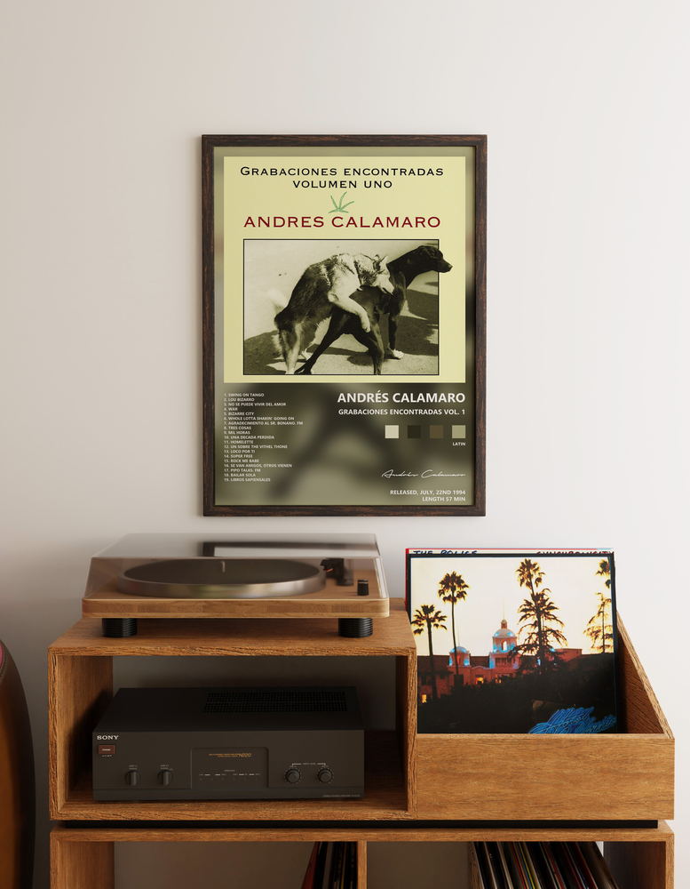 Music poster: Andrés Calamaro - Grabaciones Encontradas Vol 1