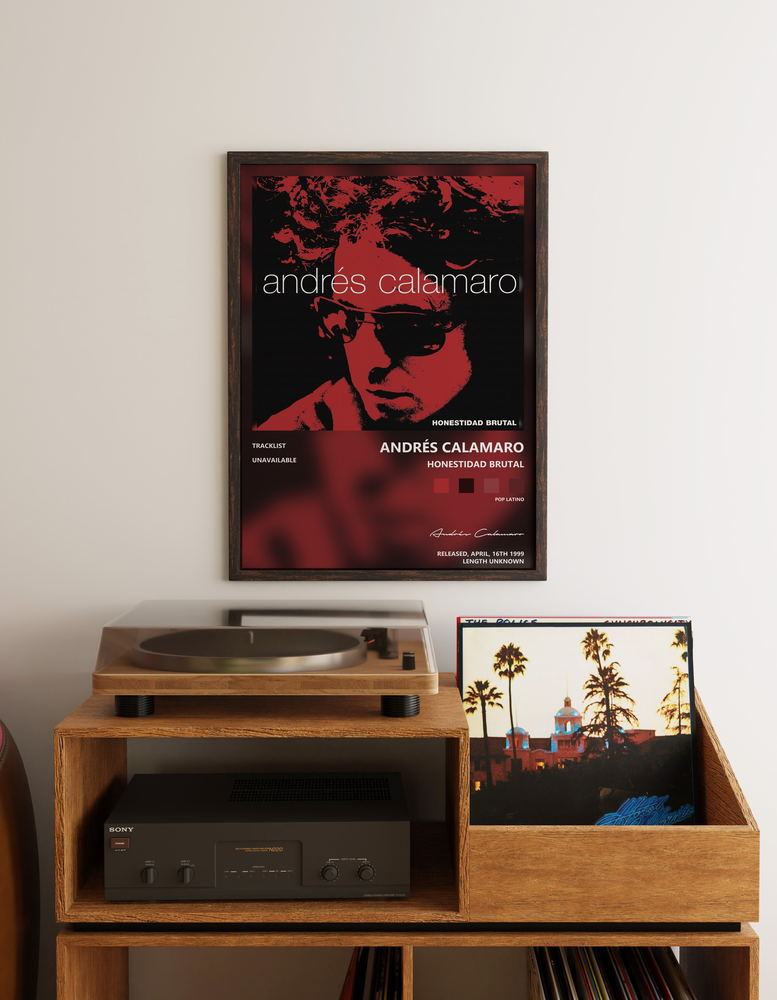 Music poster: Andrés Calamaro - Honestidad Brutal