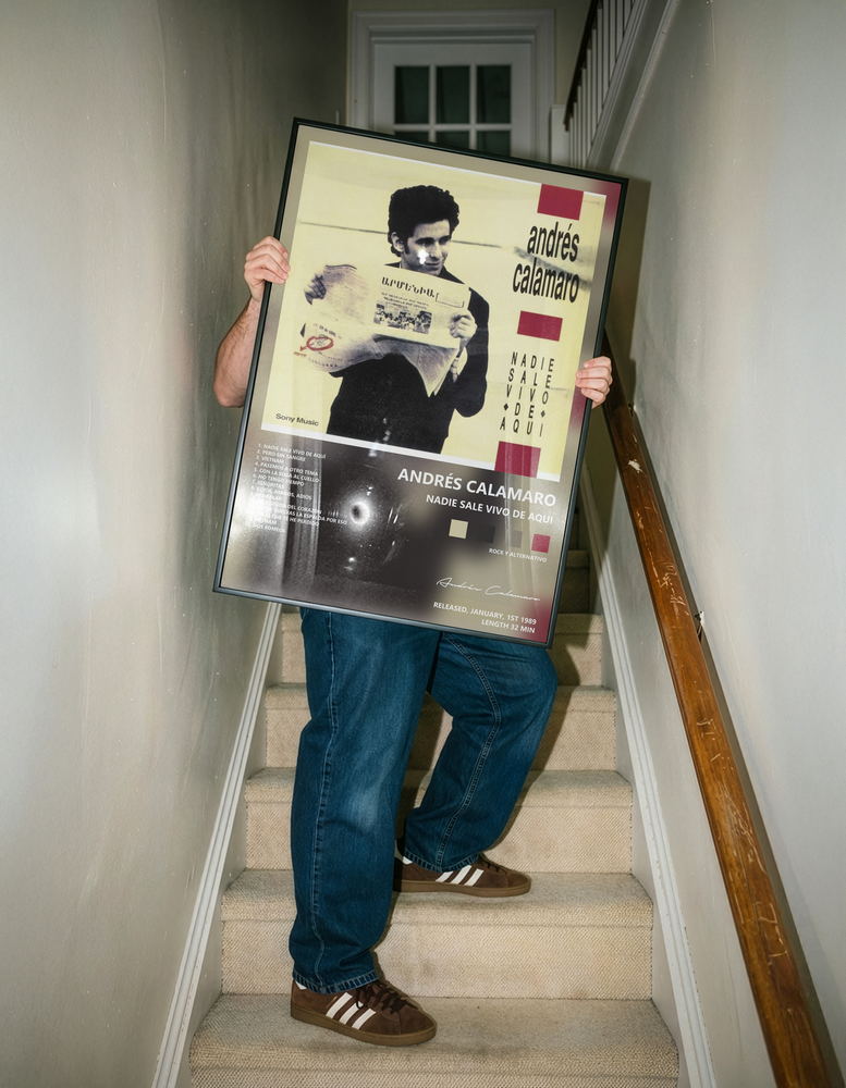 Music poster: Andrés Calamaro - Nadie Sale Vivo de Aqui