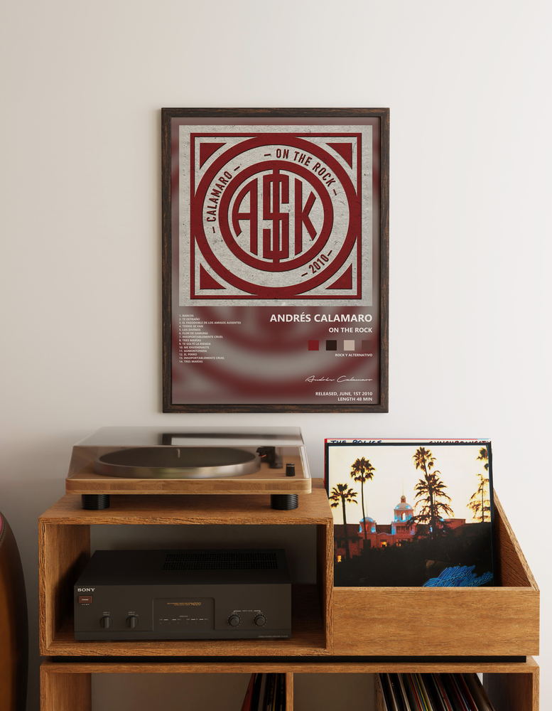 Music poster: Andrés Calamaro - On the Rock