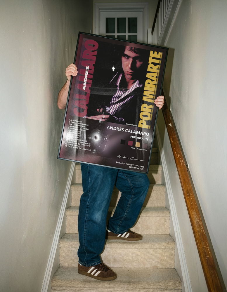 Music poster: Andrés Calamaro - Por Mirarte
