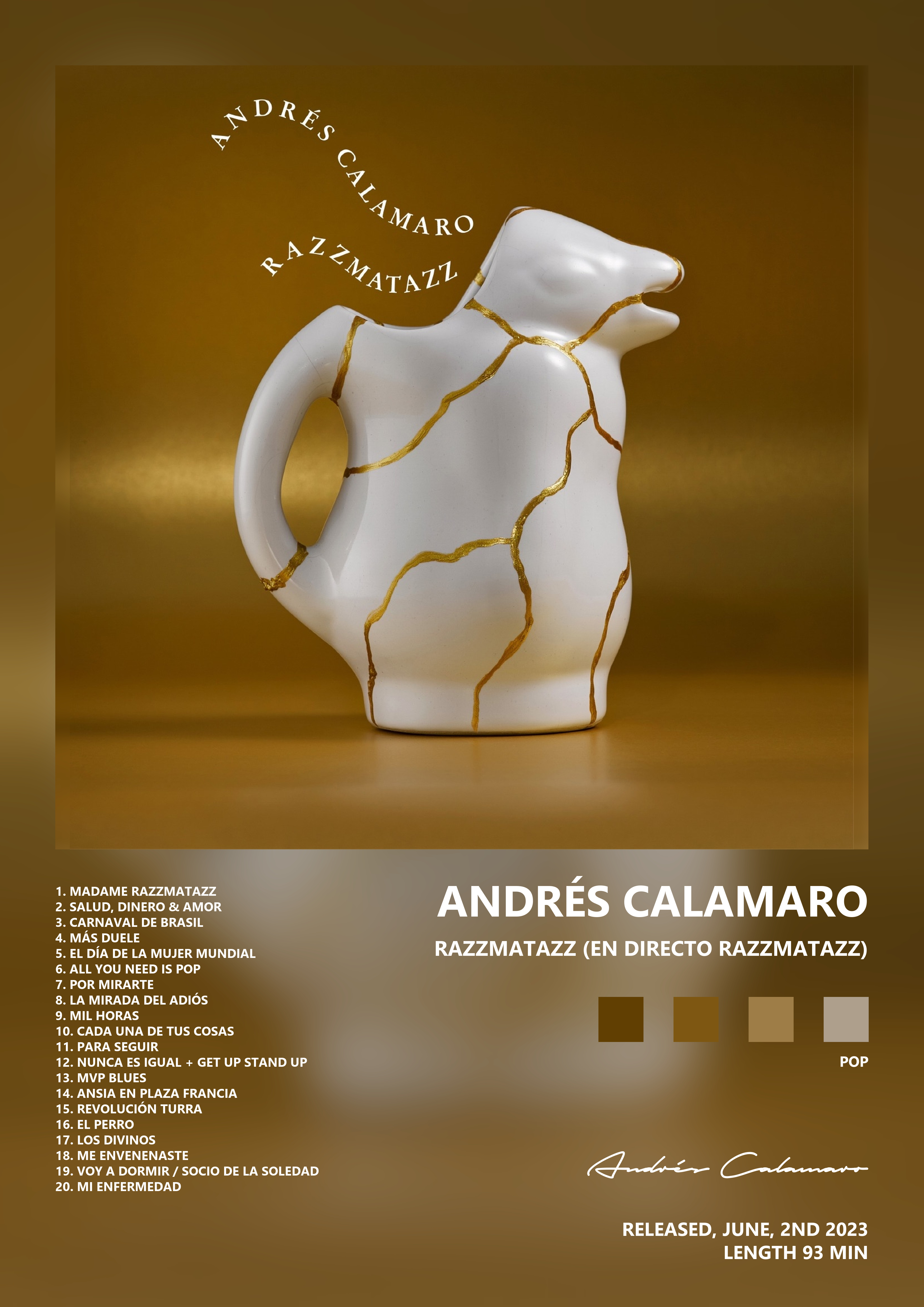 Music poster: Andrés Calamaro - Razzmatazz En directo Razzmatazz