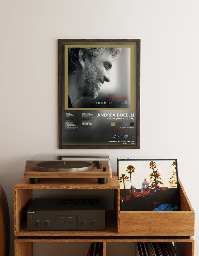 Music poster: Andrea Bocelli - Amore Super Deluxe