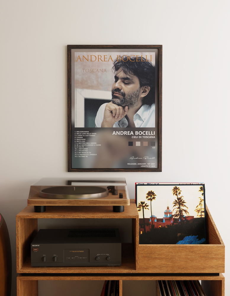 Music poster: Andrea Bocelli - Cieli Di Toscana
