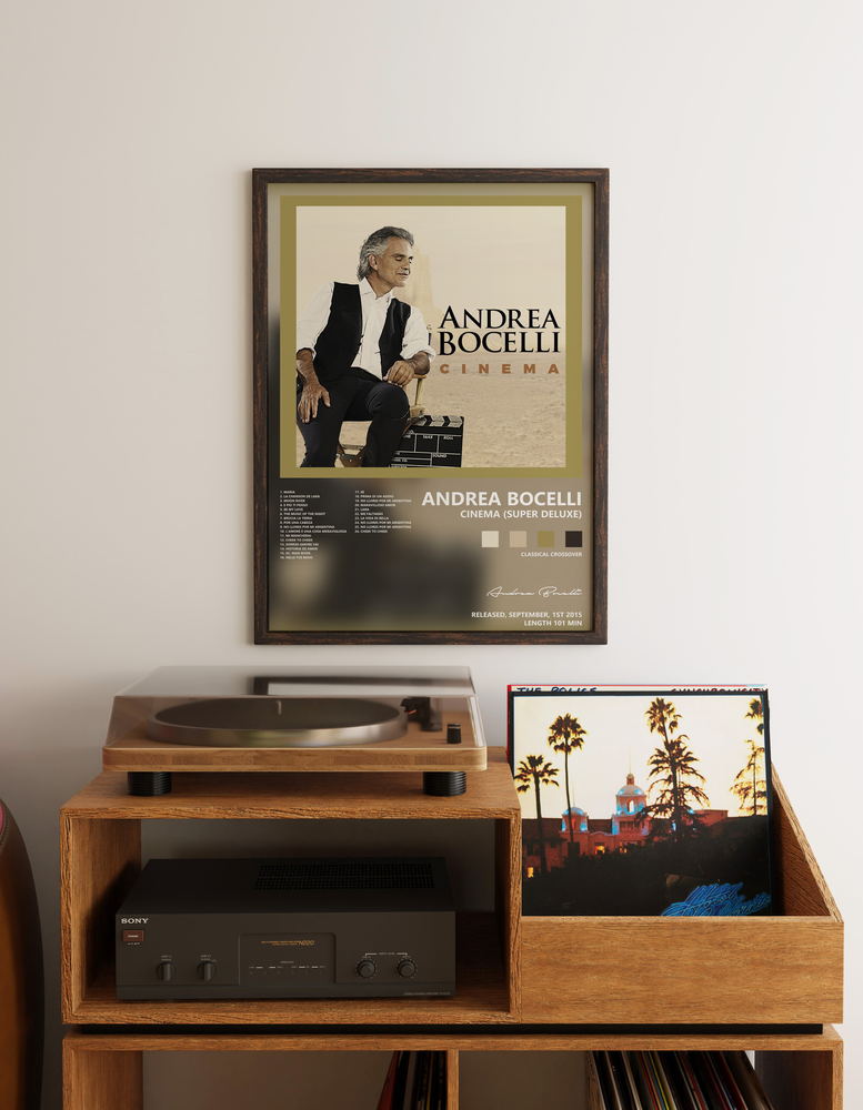 Music poster: Andrea Bocelli - Cinema Super Deluxe