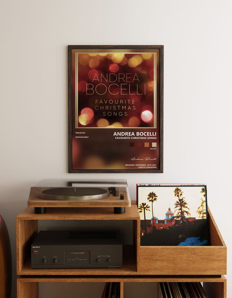 Music poster: Andrea Bocelli - Favourite Christmas Songs