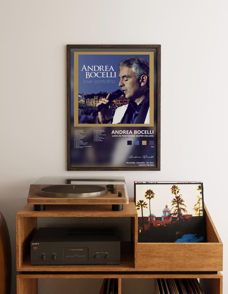 Music poster: Andrea Bocelli - Love In Portofino Super Deluxe