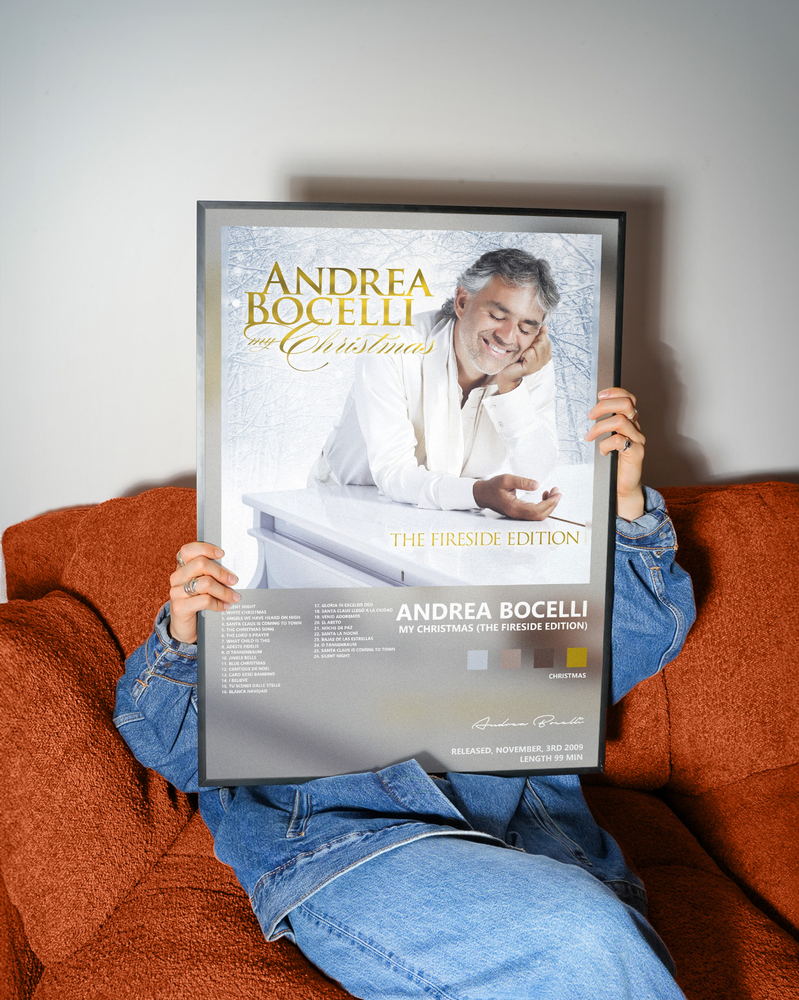 Music poster: Andrea Bocelli - My Christmas The Fireside Edition