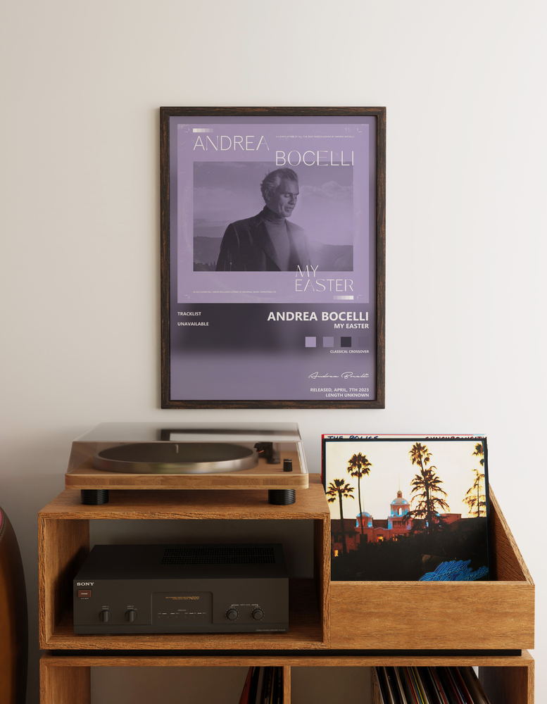 Music poster: Andrea Bocelli - My Easter