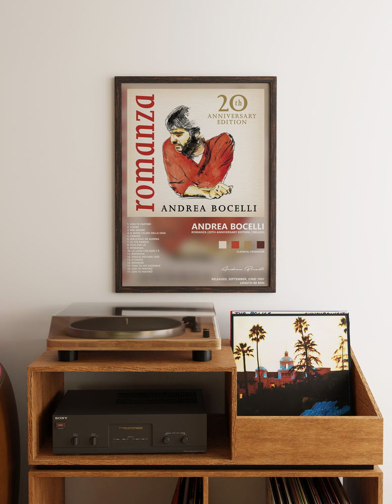 Music poster: Andrea Bocelli - Romanza 20th Anniversary Edition Deluxe