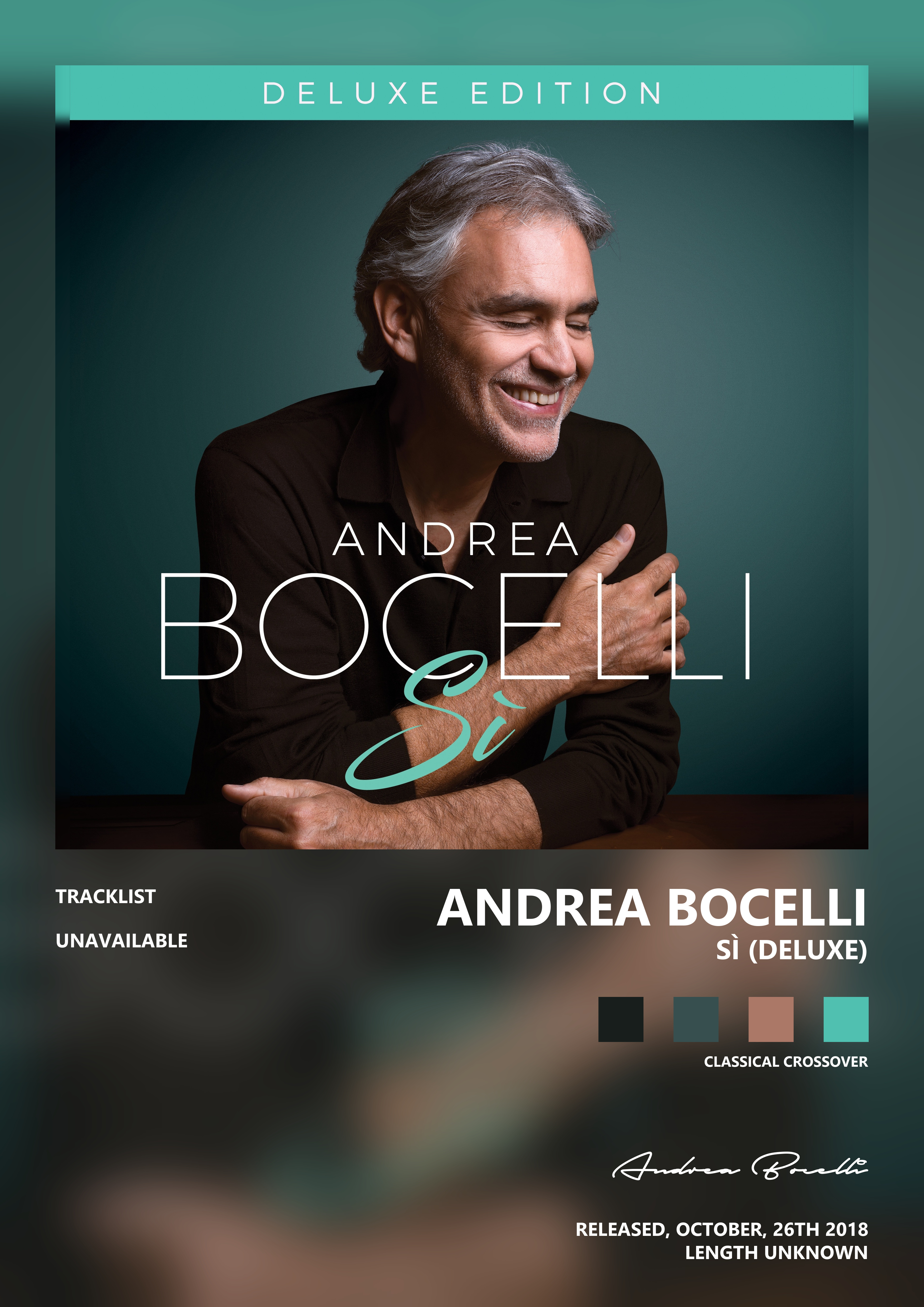 Music poster: Andrea Bocelli - Sì Deluxe