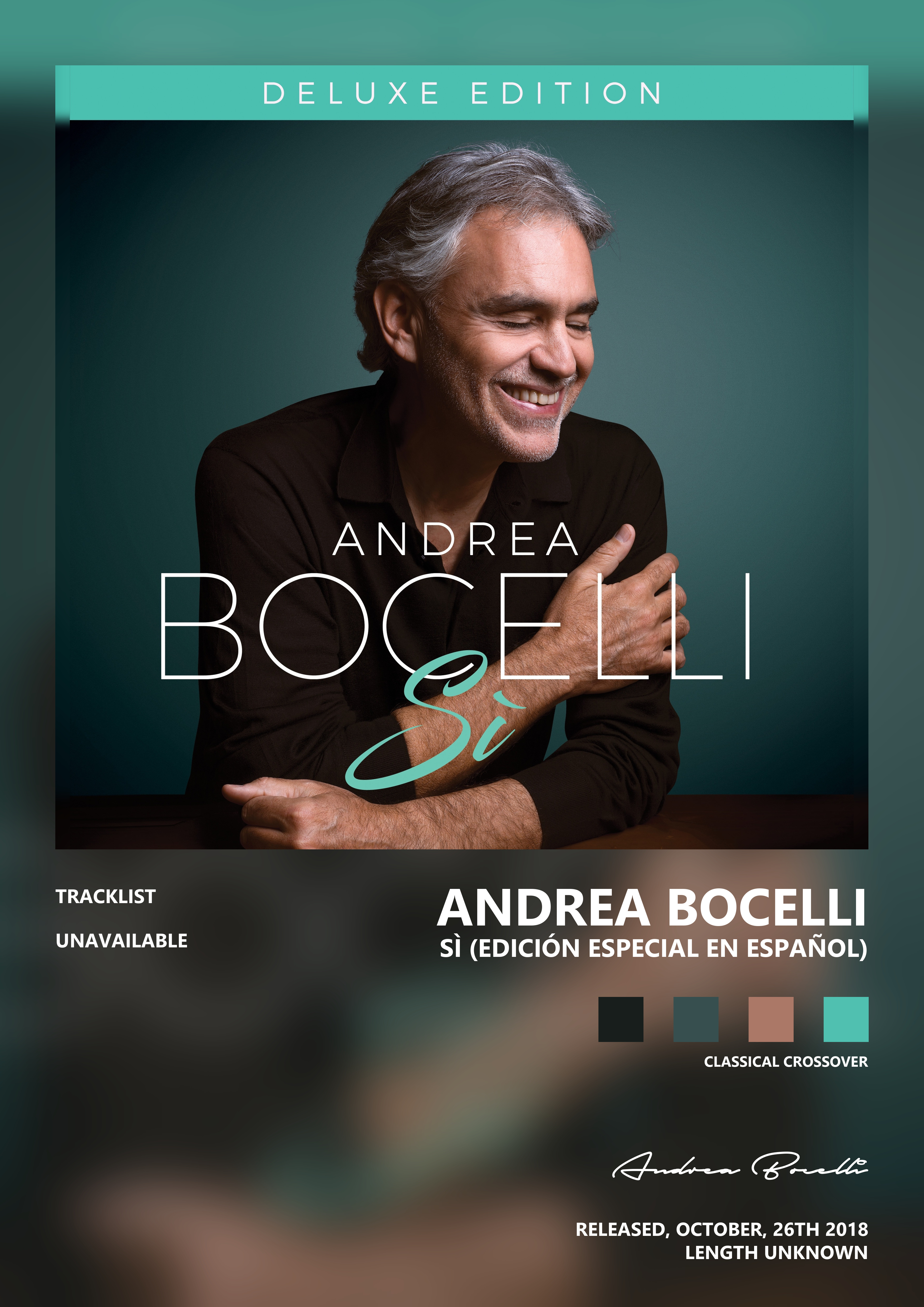 Music poster: Andrea Bocelli - Sì Edición Especial En Español