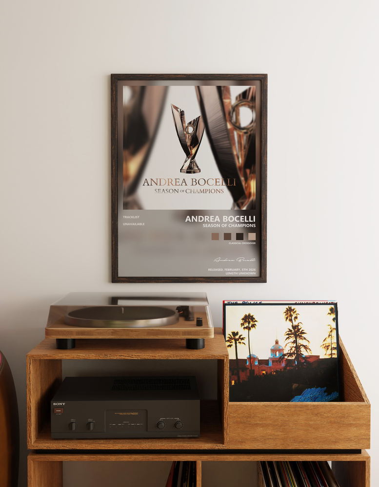 Music poster: Andrea Bocelli - Season of Champions