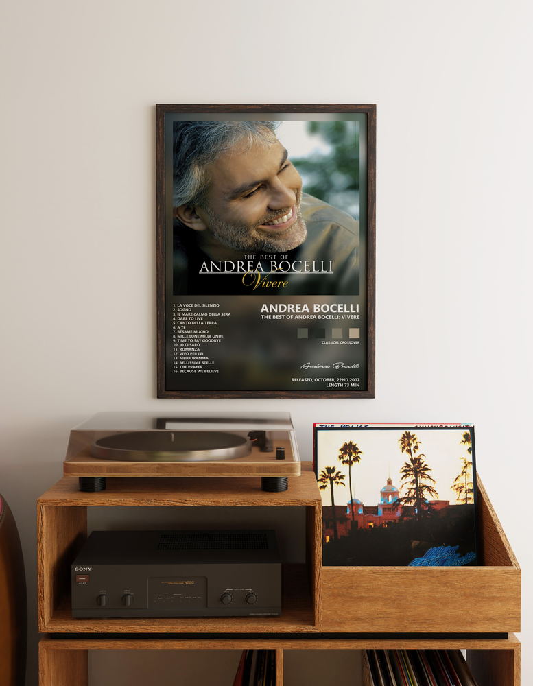 Music poster: Andrea Bocelli - The Best of Andrea Bocelli Vivere