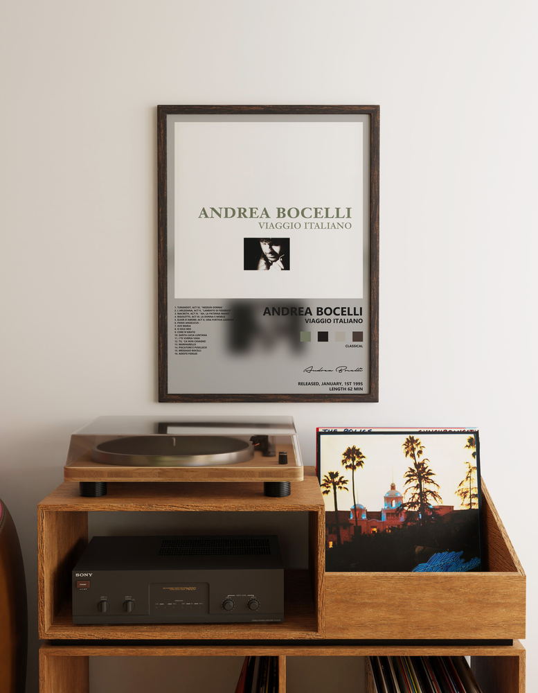 Music poster: Andrea Bocelli - Viaggio Italiano