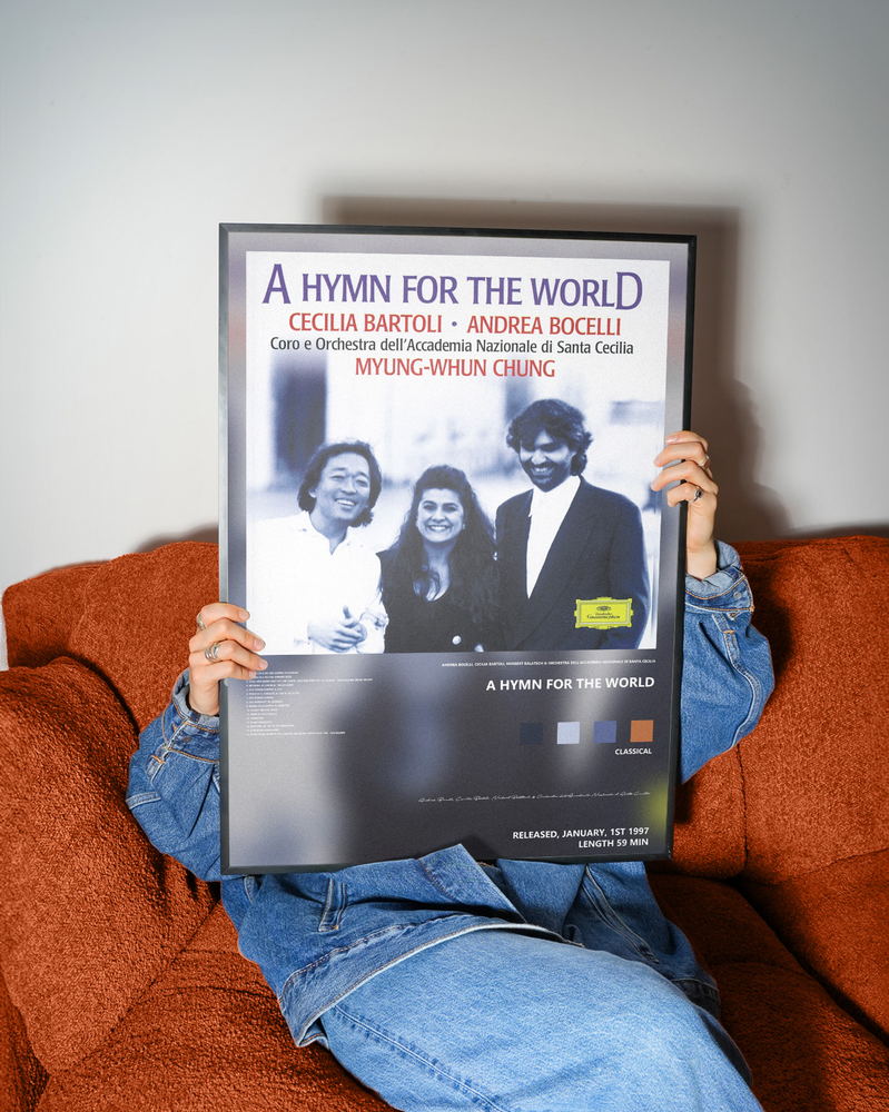 Music poster: Andrea Bocelli Cecilia Bartoli Norbert Balatsch Orchestra dellAccademia Nazionale di Santa Cecilia - A Hymn for the Worl