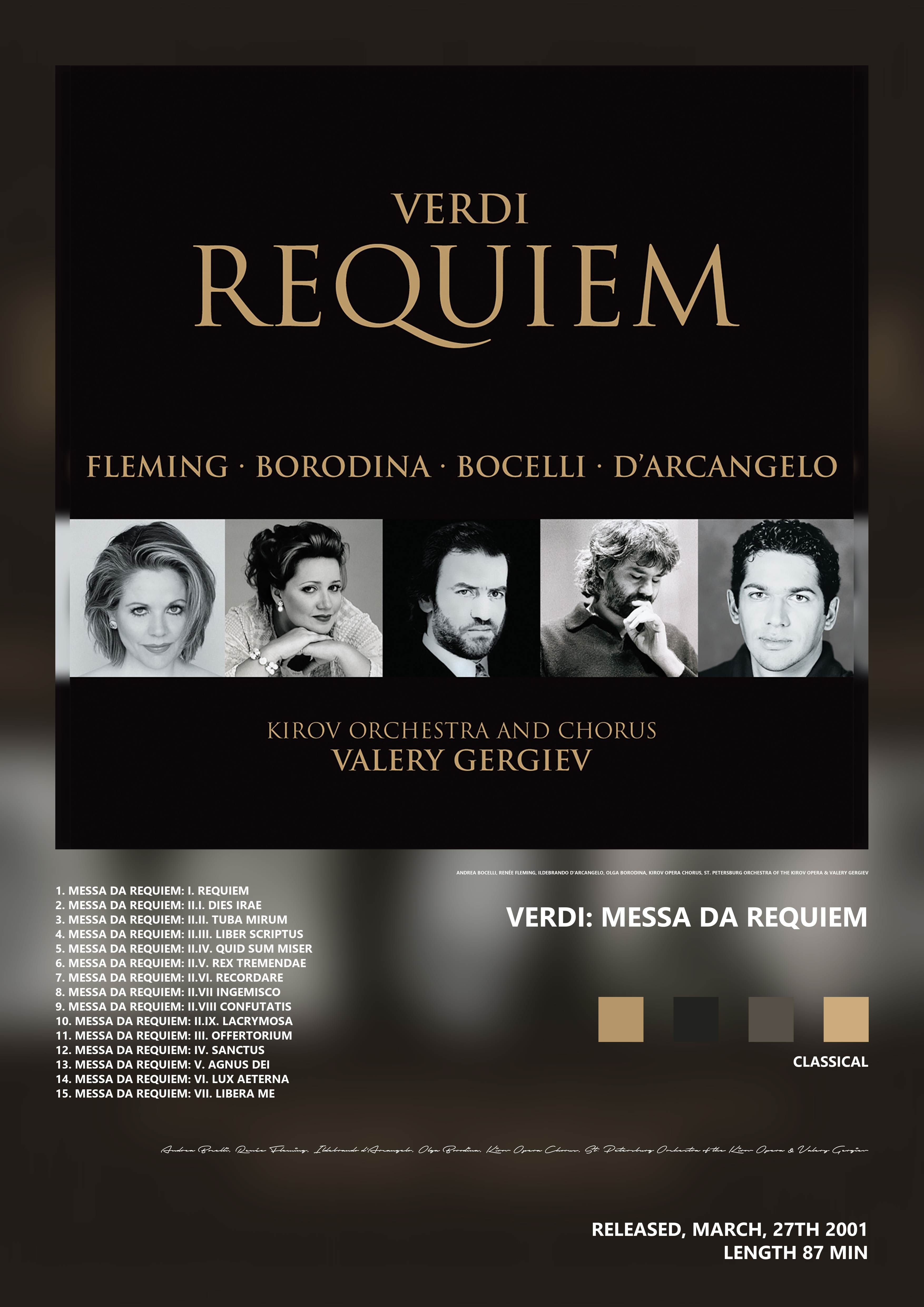 Music poster: Andrea Bocelli Renée Fleming Ildebrando dArcangelo Olga Borodina Kirov Opera Chorus St Petersburg Orchestra of the Kirov - Andrea Bocelli Renée Fleming Ildebrando dArcangelo Olga Borodina Kirov Opera Chorus St Petersburg Orchestra of the Kirov
