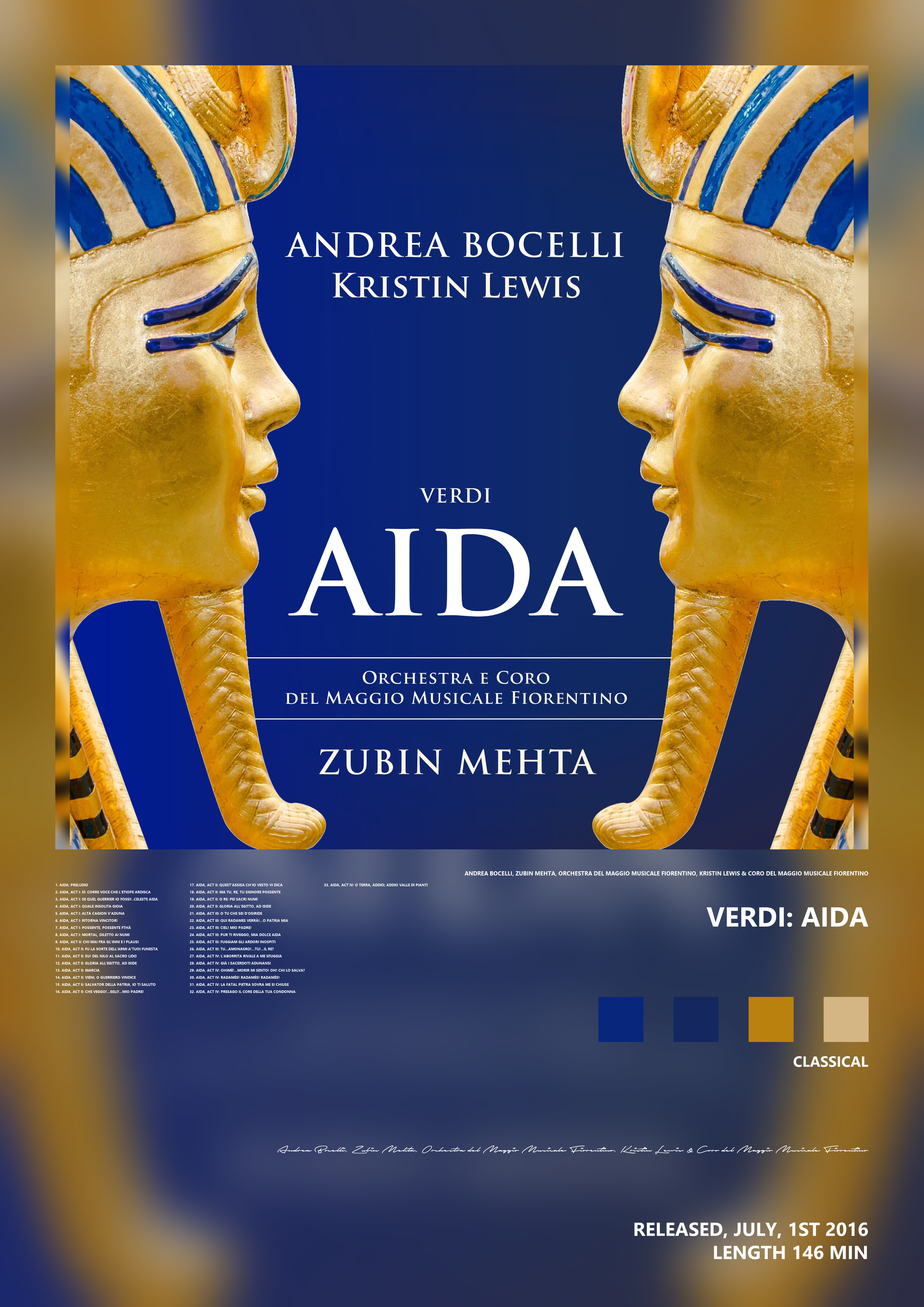 Music poster: Andrea Bocelli Zubin Mehta Orchestra del Maggio Musicale Fiorentino Kristin Lewis Coro del Maggio Musicale Fiorentino - Andrea Bocelli Zubin Mehta Orchestra del Maggio Musicale Fiorentino Kristin Lewis Coro del Maggio Musicale Fiorentino -