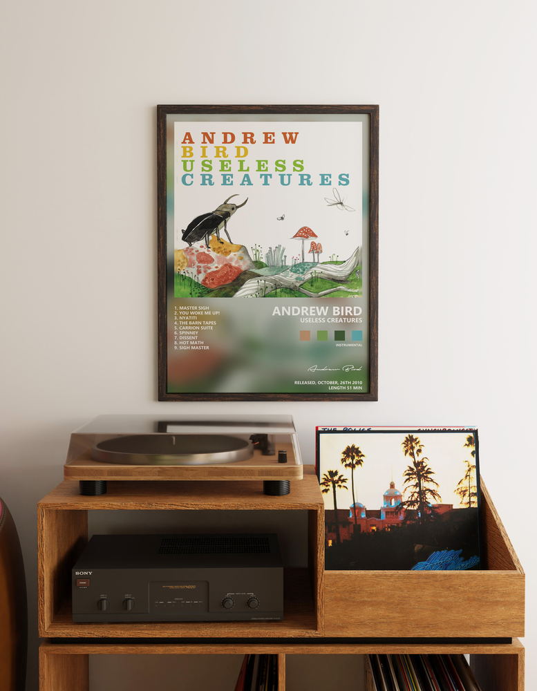 Music poster: Andrew Bird - Useless Creatures