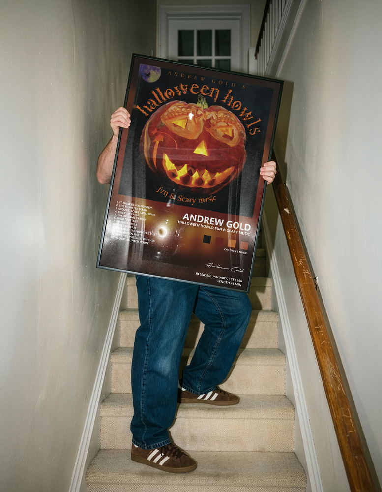 Music poster: Andrew Gold - Halloween Howls Fun Scary Music