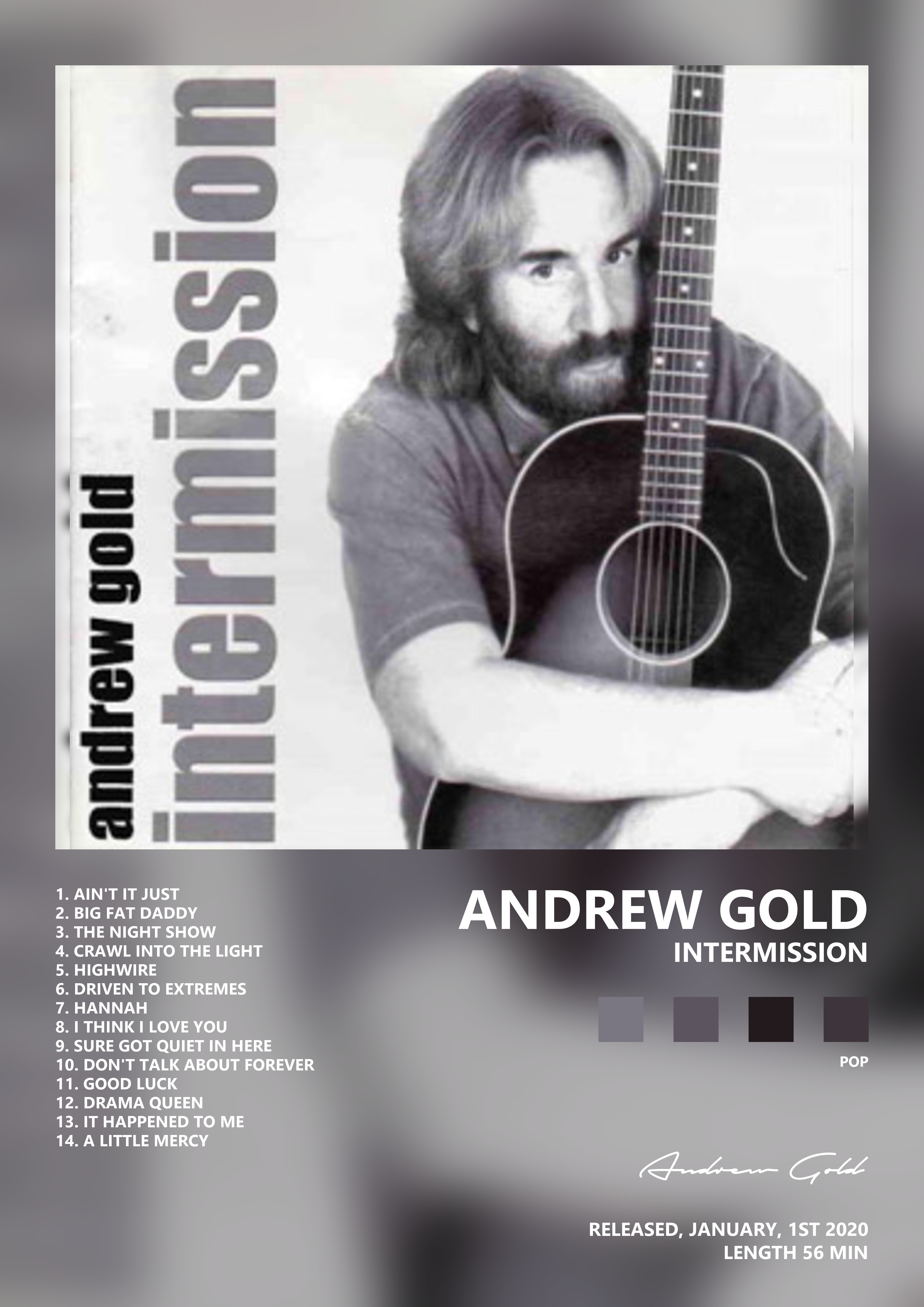 Music poster: Andrew Gold - Intermission