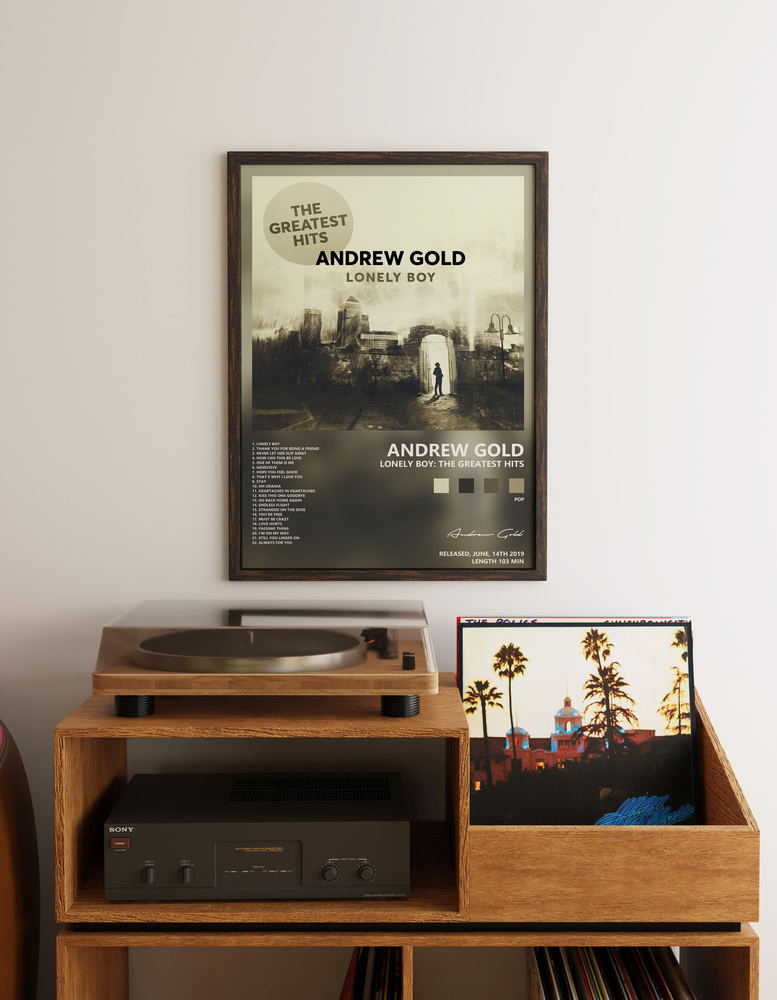 Music poster: Andrew Gold - Lonely Boy The Greatest Hits