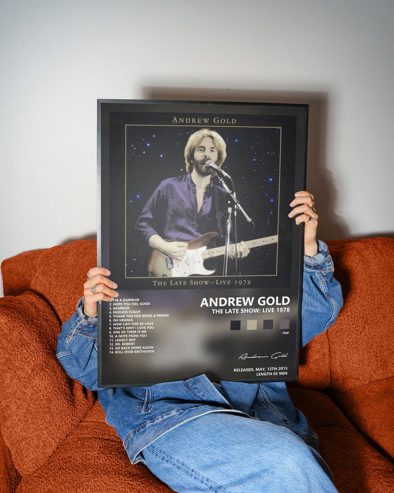 Music poster: Andrew Gold - The Late Show Live 1978