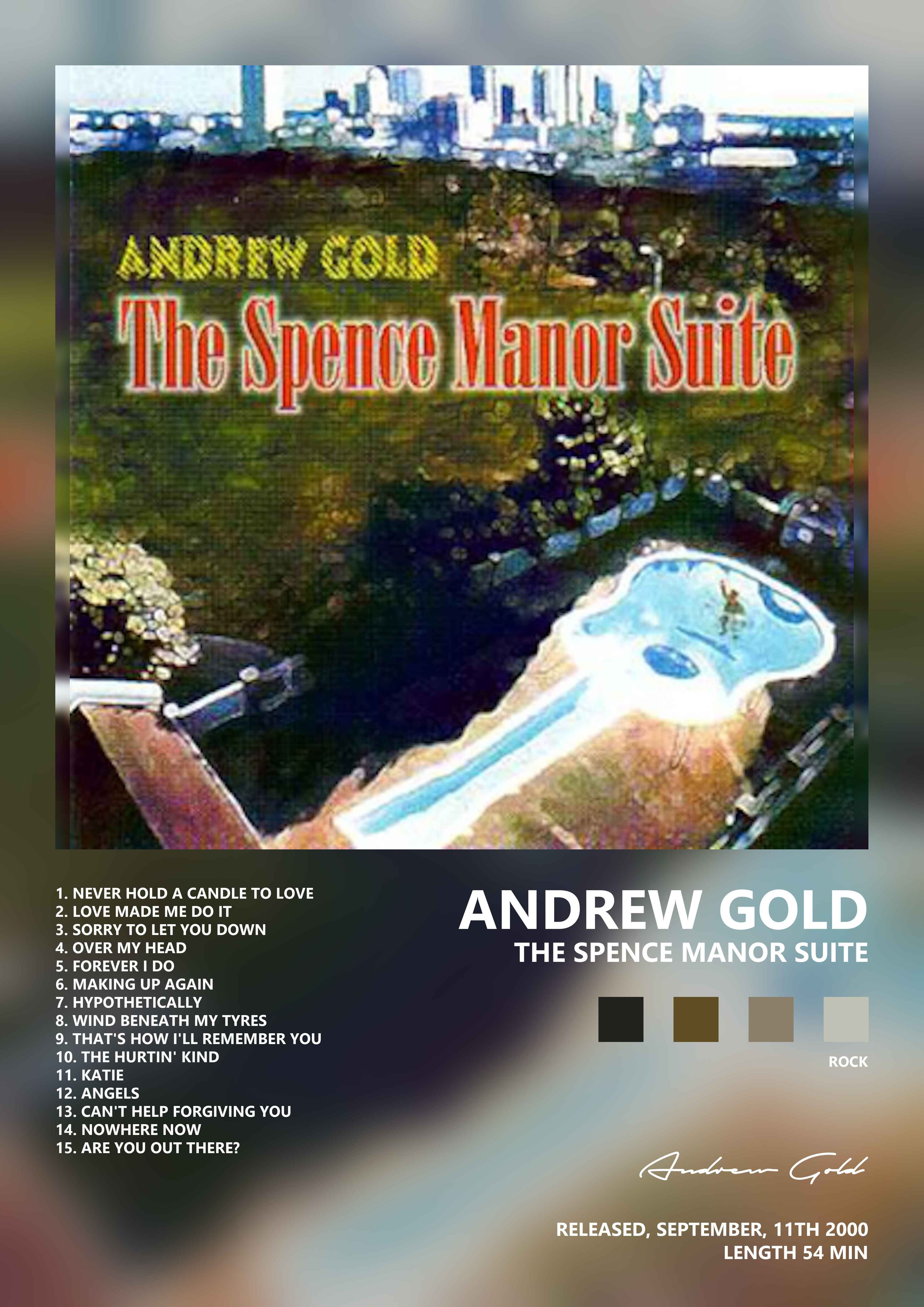 Music poster: Andrew Gold - The Spence Manor Suite
