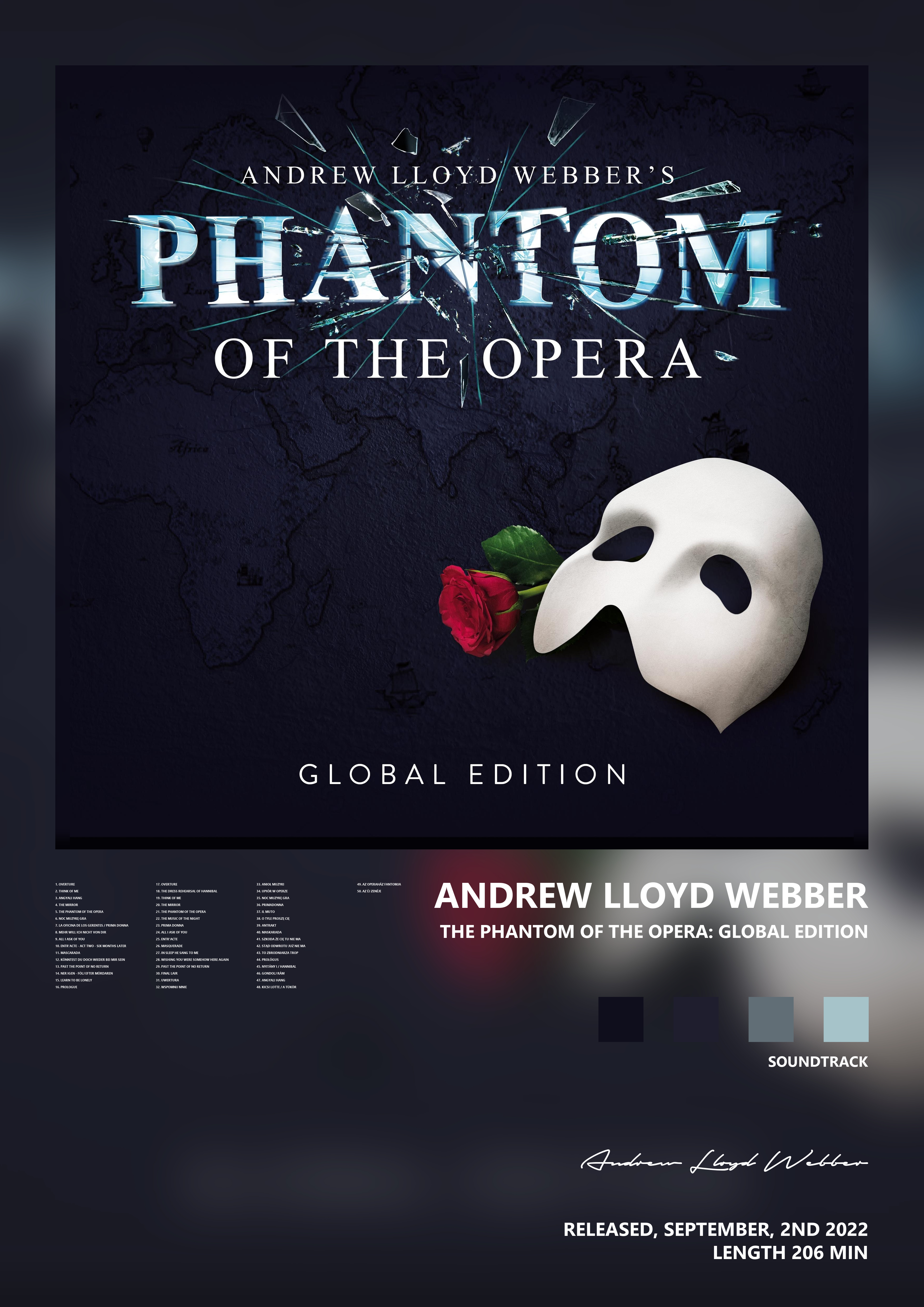 Music poster: Andrew Lloyd Webber - The Phantom of the Opera Global Edition